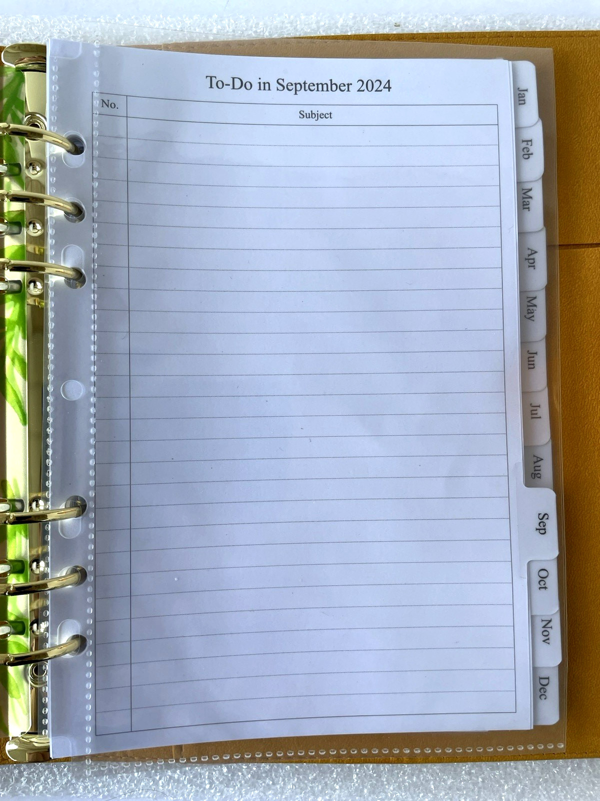 Erin Condren ~ Yellow Faux Leather Planner Binder 6-Ring – 1.25″ ~Snap ~ Perfect