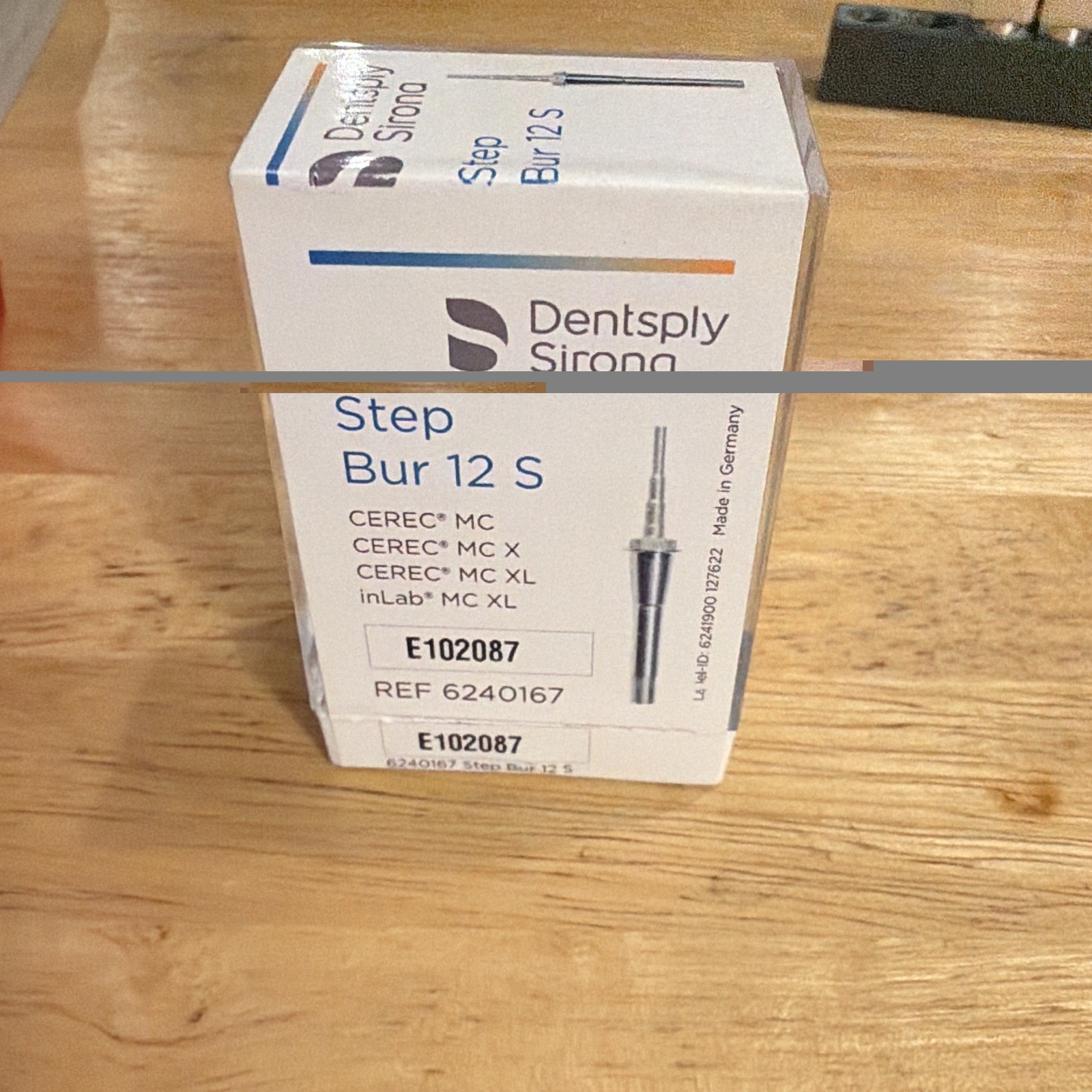 Dentsply Sirona Step Bur 12 S Carbide HP (Long Straight) Bur E102087 – 3 Pack