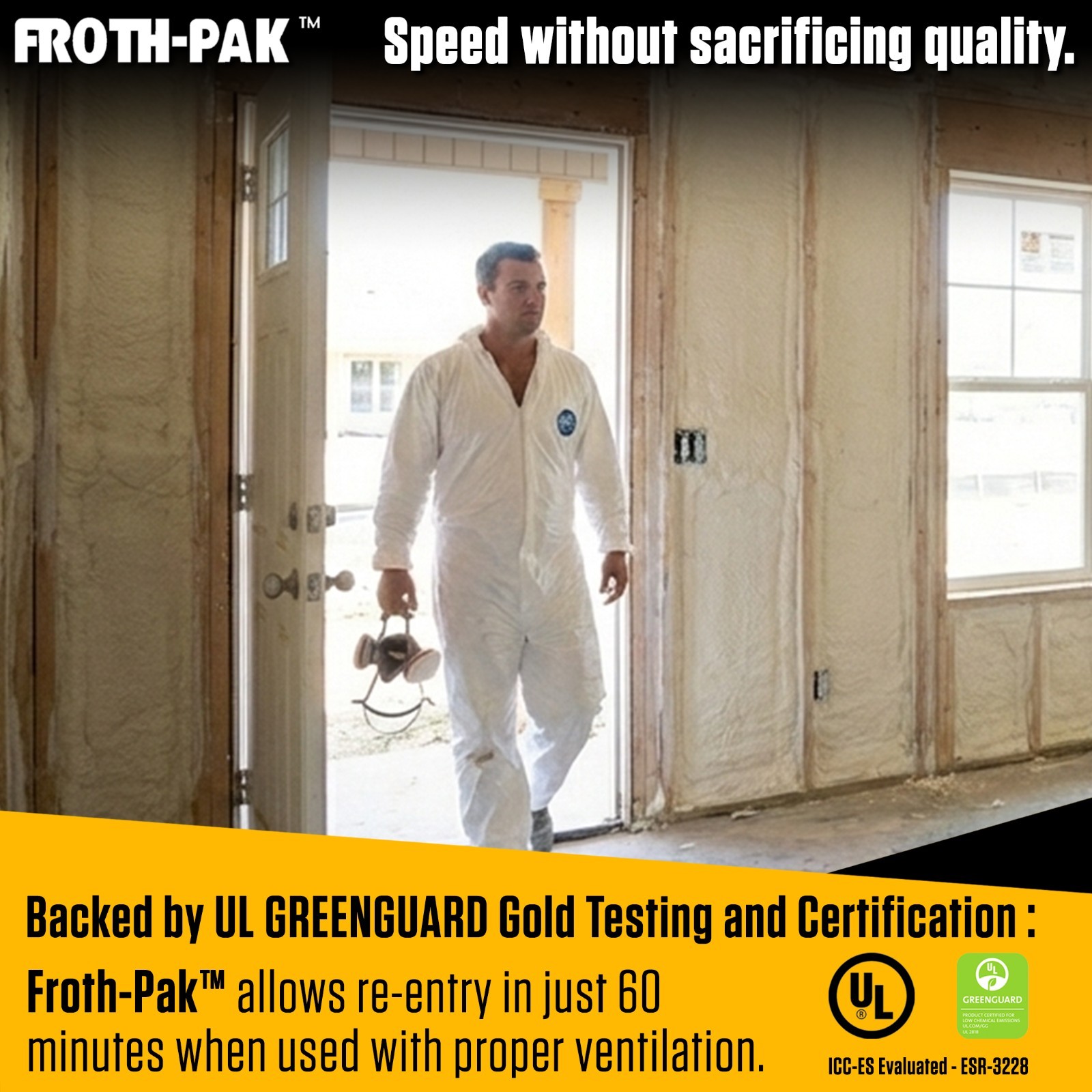 Froth-Pak 630 Spray Foam Insulation Kit, Class A Fire-Rated