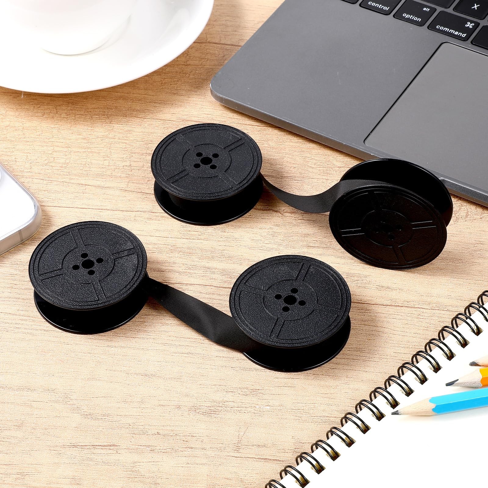 Universal Typewriter Ribbon Twin Spool Replacement Pack – Black Ink (2 Pcs)
