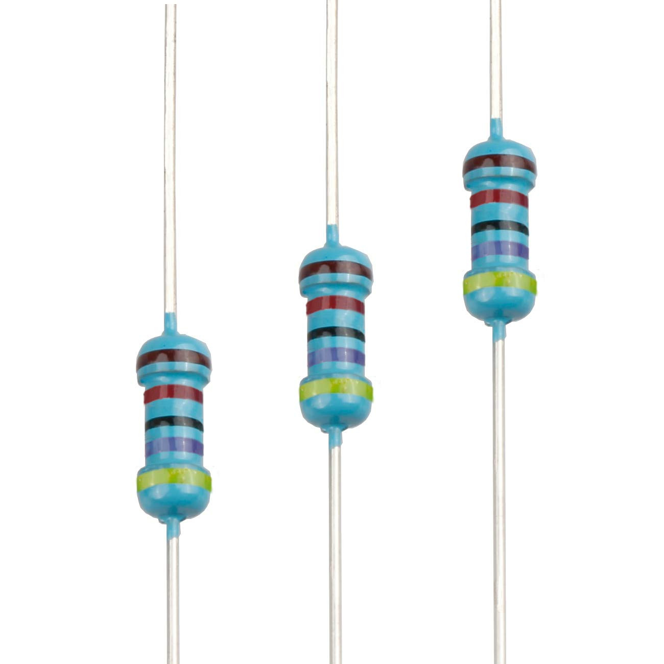 100Pcs 2.4 Ohm Resistor 1/4W (0.25 Watt) ±1% Tolerance Metal Film Fixed Resistor