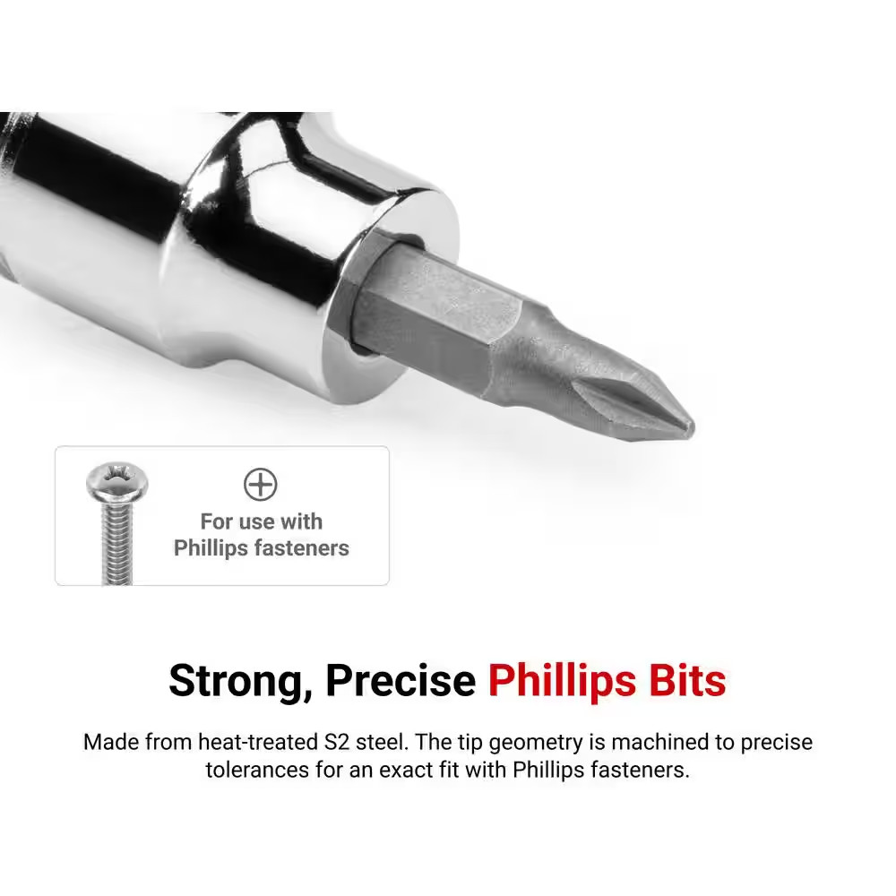 1/2 In. Drive X #4 Phillips Bit Socket