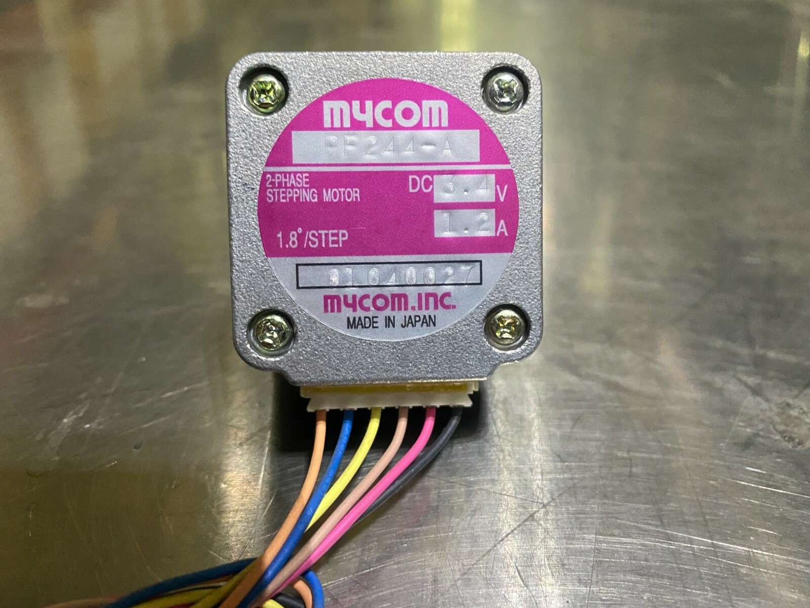 Mycom PF244-A 3.4V 1.2A 1.8Deg/Step 2-Phase Stepping Motor – Stepper