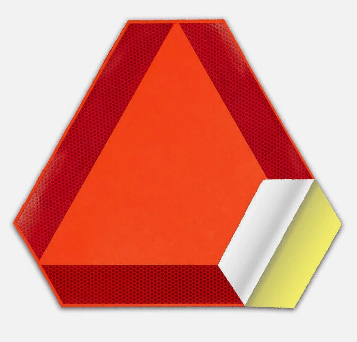 Car Slow Moving Vehicle Sign Reflective Tape Safety Triangle Orange Sticker New