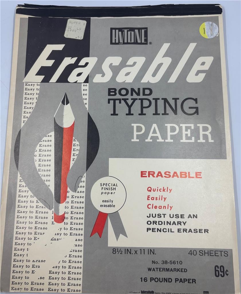 Vintage Mixed Lot open pkgs some watermarked typewriter paper 8.5″ X 11″ Southwo