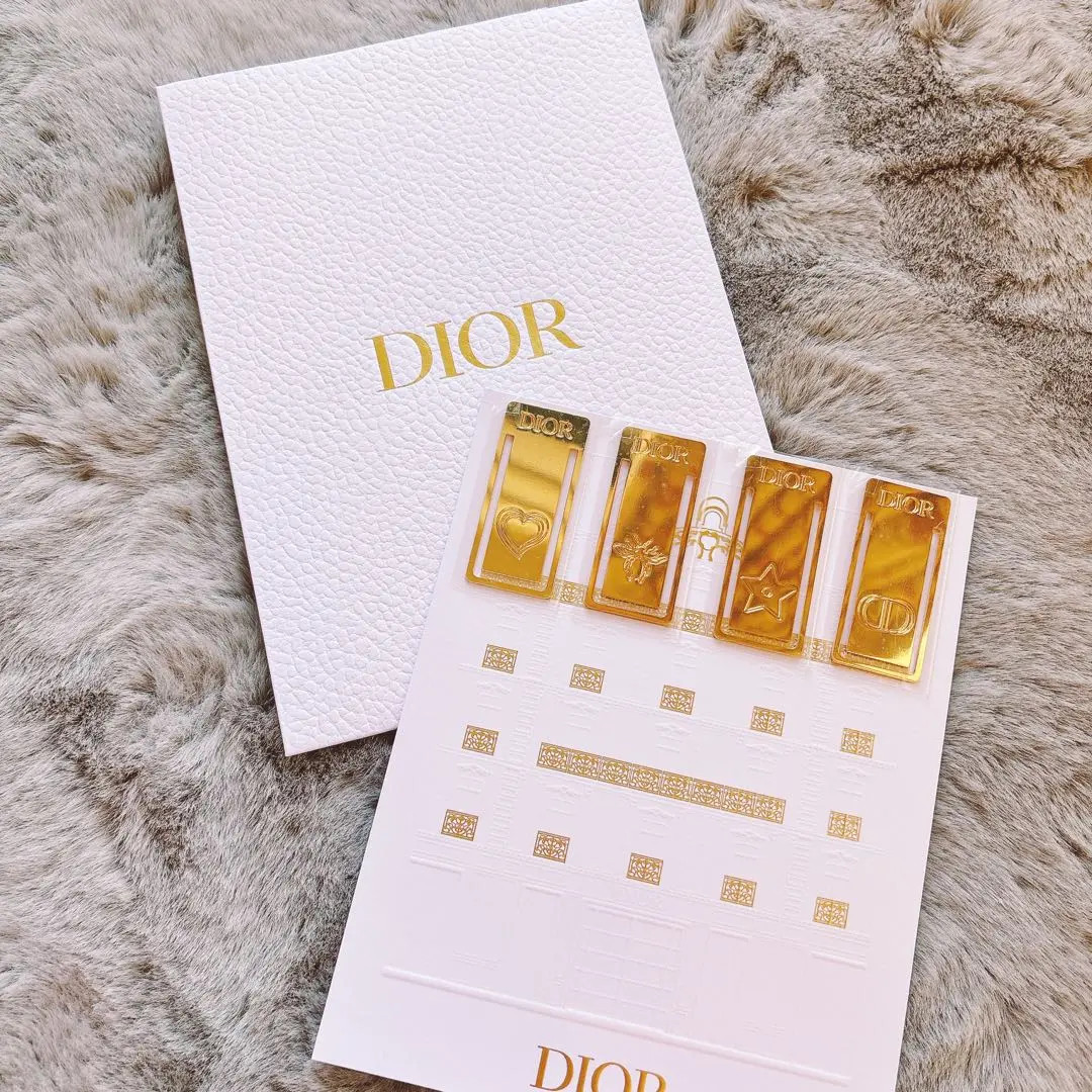 Christian Dior 2025 novelty Bookmark NEW Platinum Member gold