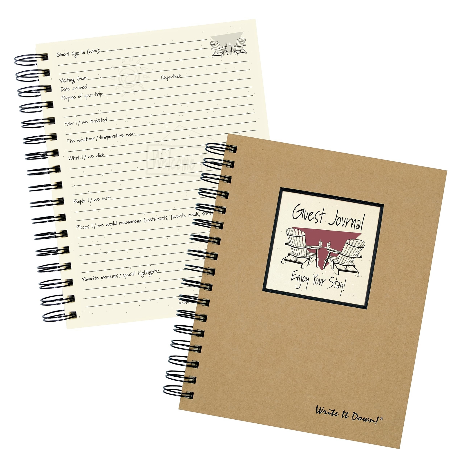 Write it Down series by Journals Unlimited, Guided Journal, Guest Journal, En…