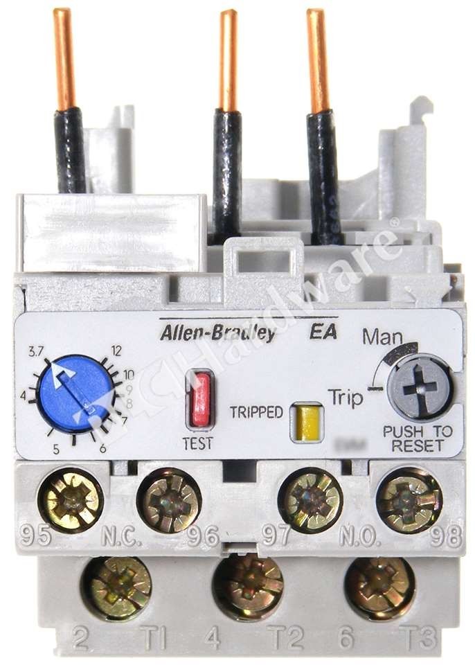 Open Pre-owned Allen Bradley 193-EA1FB Ser B Solid State Overload Relay 3.7-12A