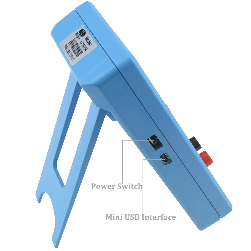 LC200A L/C Meter Inductance Capacitance Digital Bridge LCR Table Blue Meter