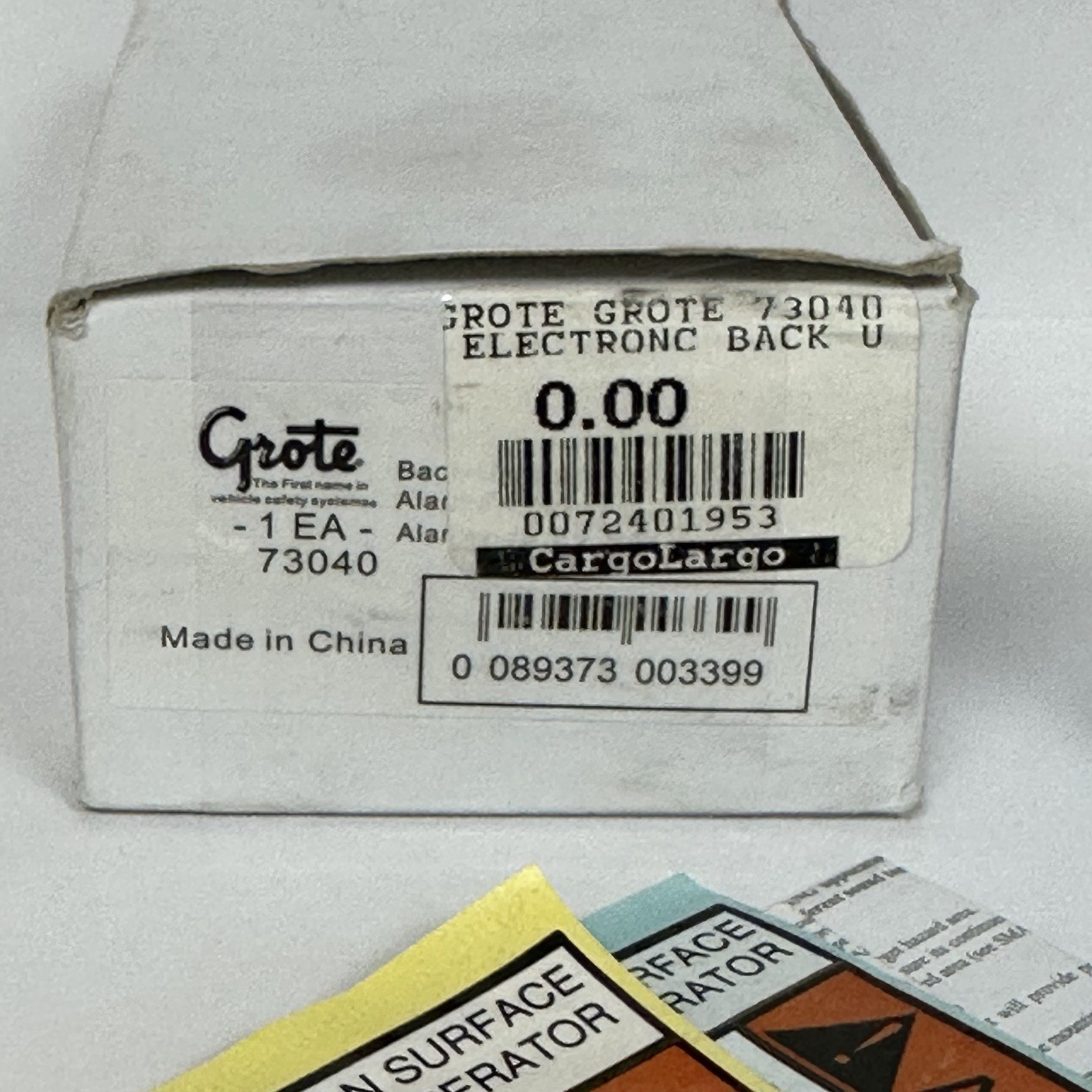 Grote 73040 Back Up Alarm, Self-Grounding, 97Db, Blue
