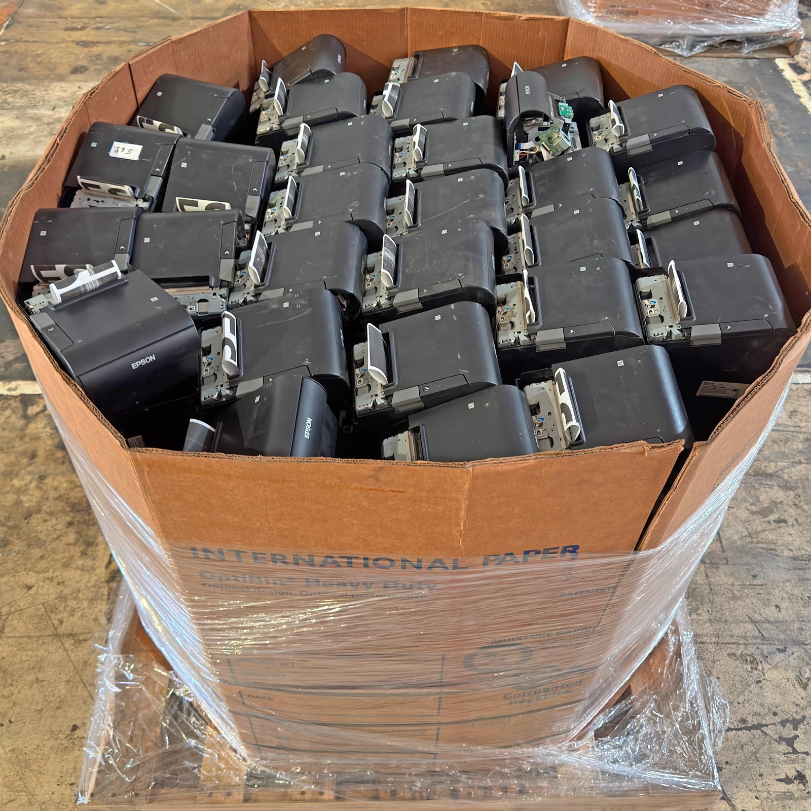 Lot of 200 – AsIs Epson TM-T88VI Portable Printer No Front Top Lid Bad Printhead