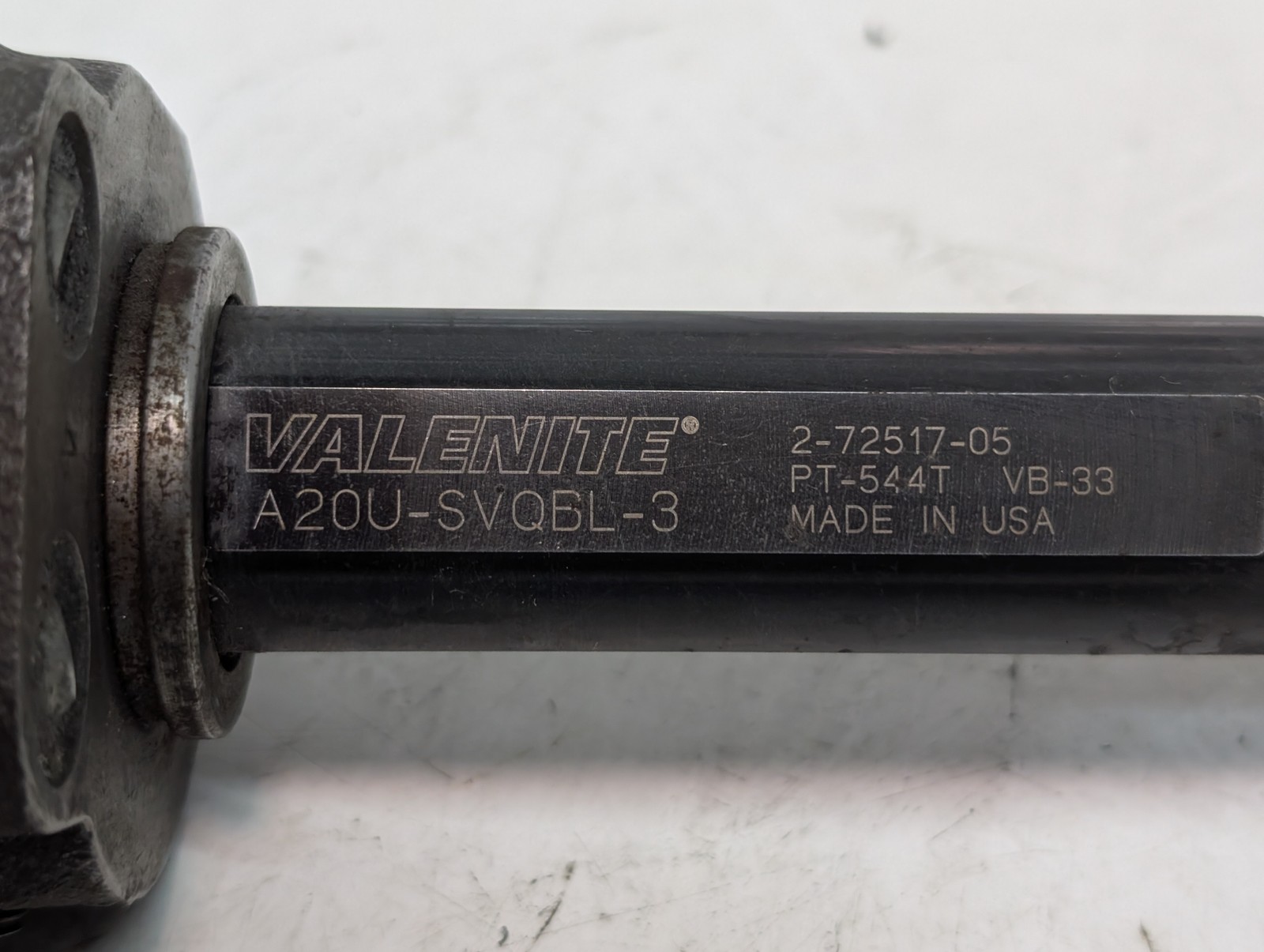 Valenite A20U-SVQBL-3 Boring Bar Tool Holder PT-544T VB-33 Made in USA