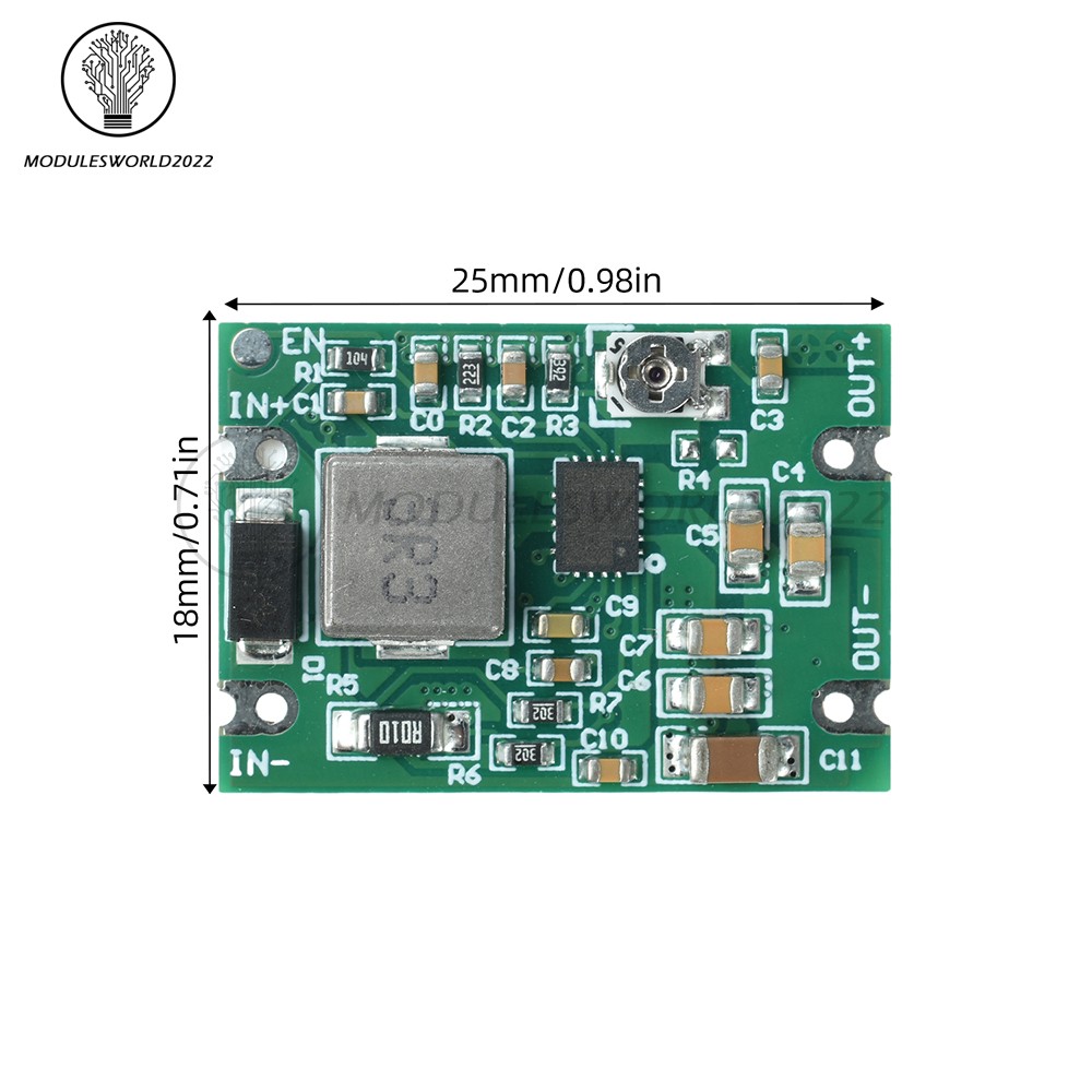 DC 3–20V to 1.2–18V Buck-Boost Module Regulated Power Supply Module for Battery