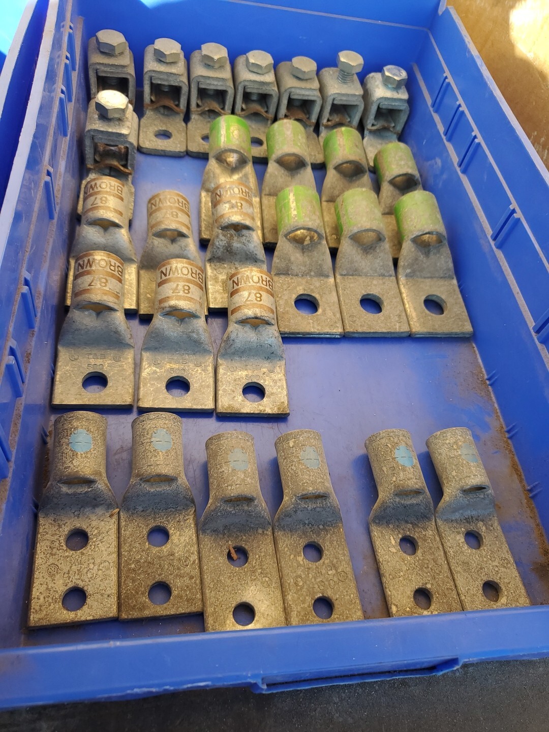 Copper Compression Crimp Lugs Lot Of 27