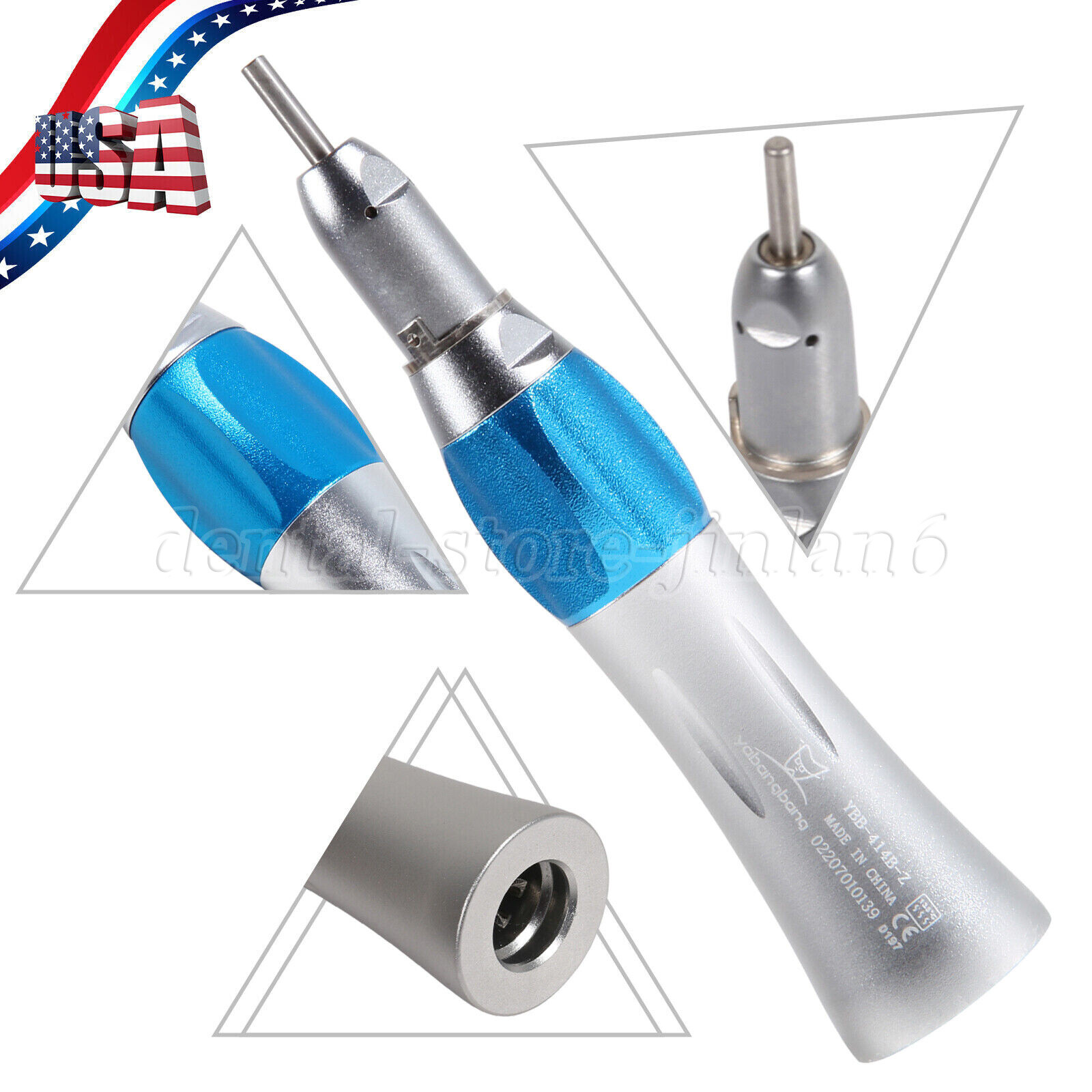 Dental Straight Nose Cone Handpiece Slow Low Speed External Spray