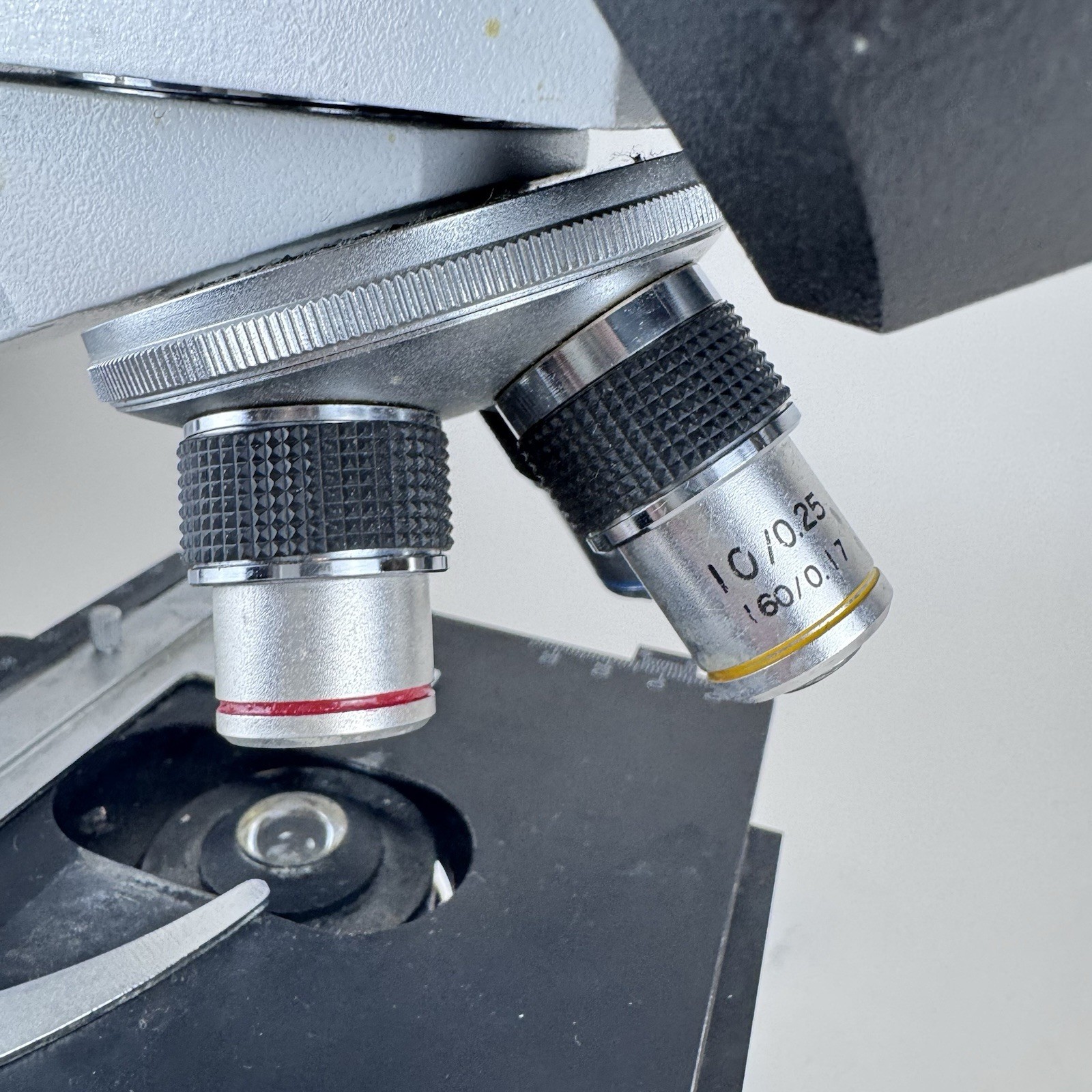 PSS Select Laboratory Compound Binocular Microscope + 4X 10X 40X 100X Objectives