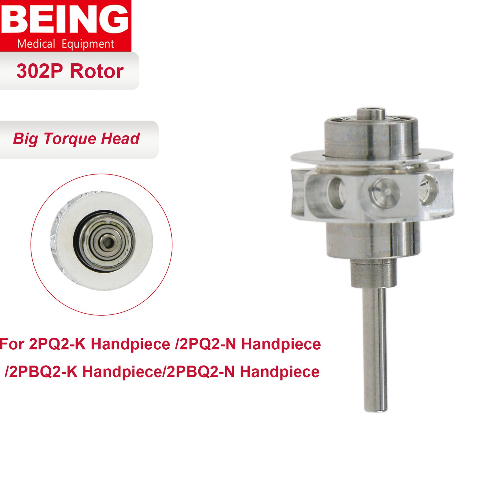 Lotus 302PQ-M4 BEING Dental High Speed Turbine Handpiece KaVo MULTIflex Coupler
