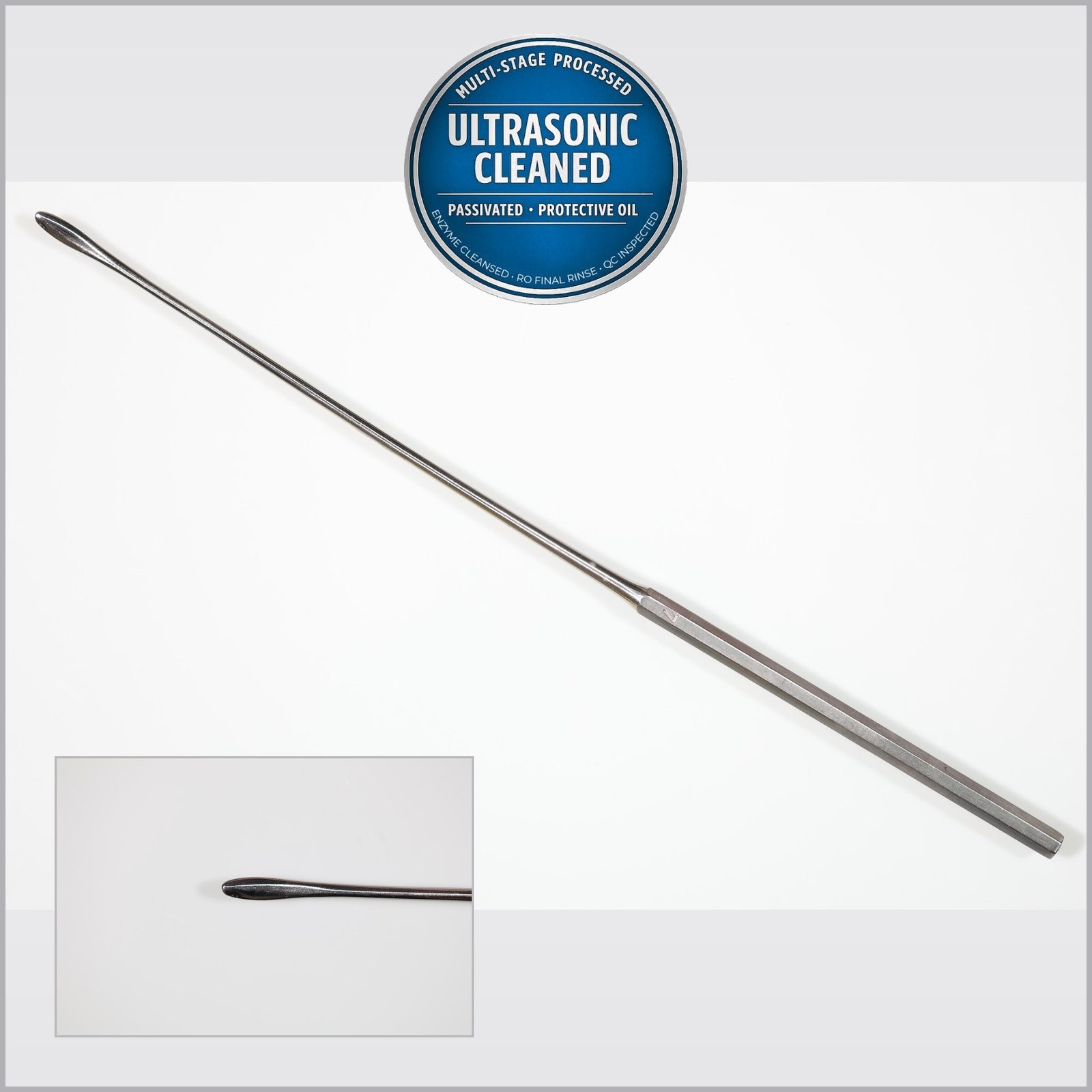 Boss 546-4992 #4 Penfield Dissector, Curved, 3mm Wide Tip, 8-3/4in