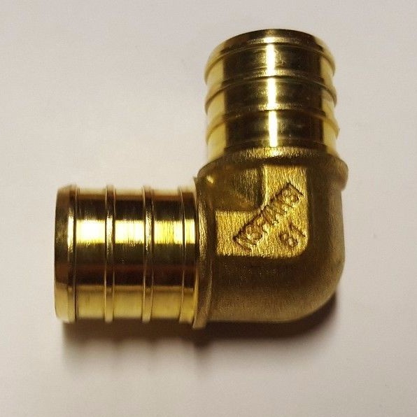 100 PIECES 3/4″ PEX ELBOW – BRASS CRIMP FITTINGS (LEAD-FREE)