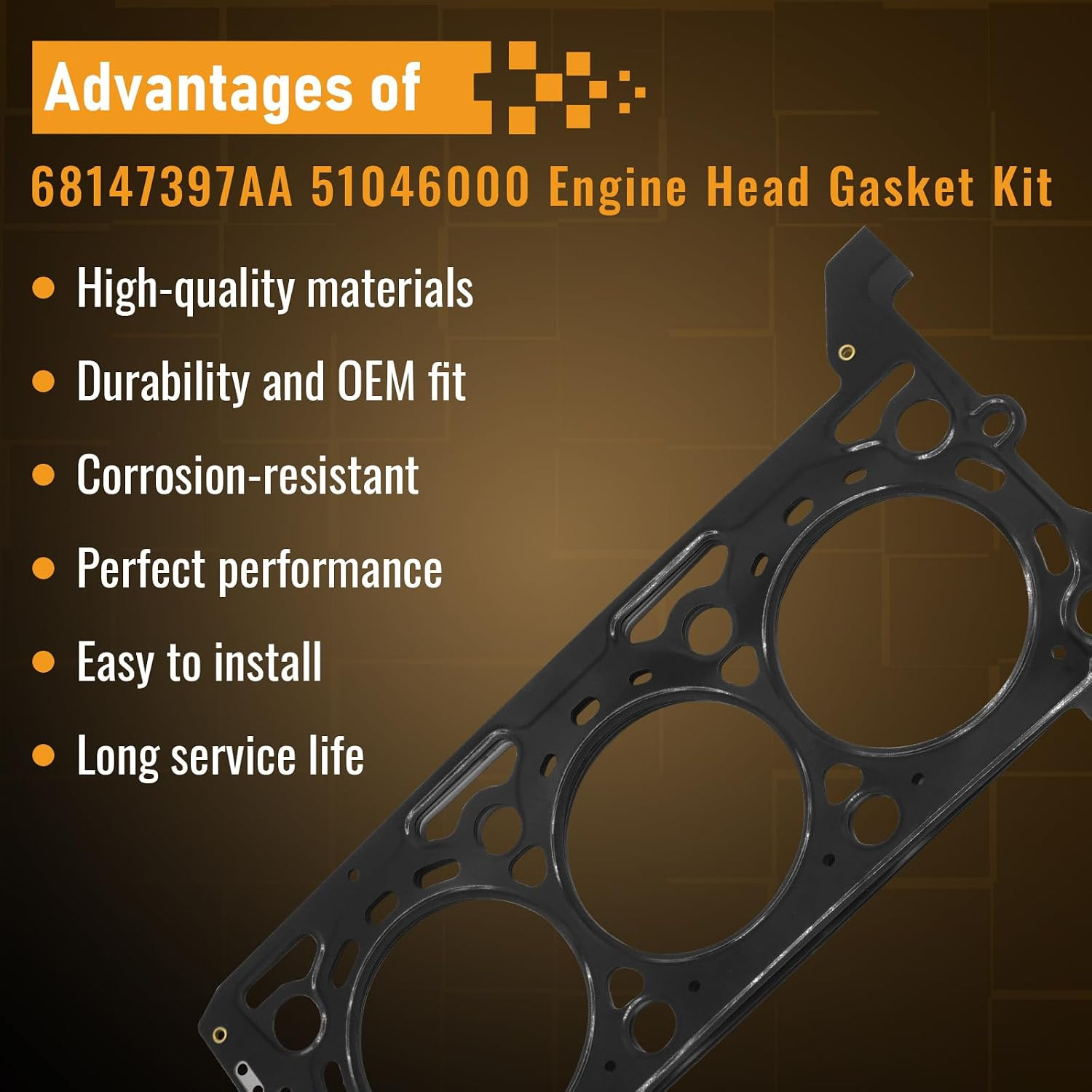 3.0L EcoDiesel V6 Cylinder Head Gasket 2014-2018 Jeep Grand Cherokee Ram 1500