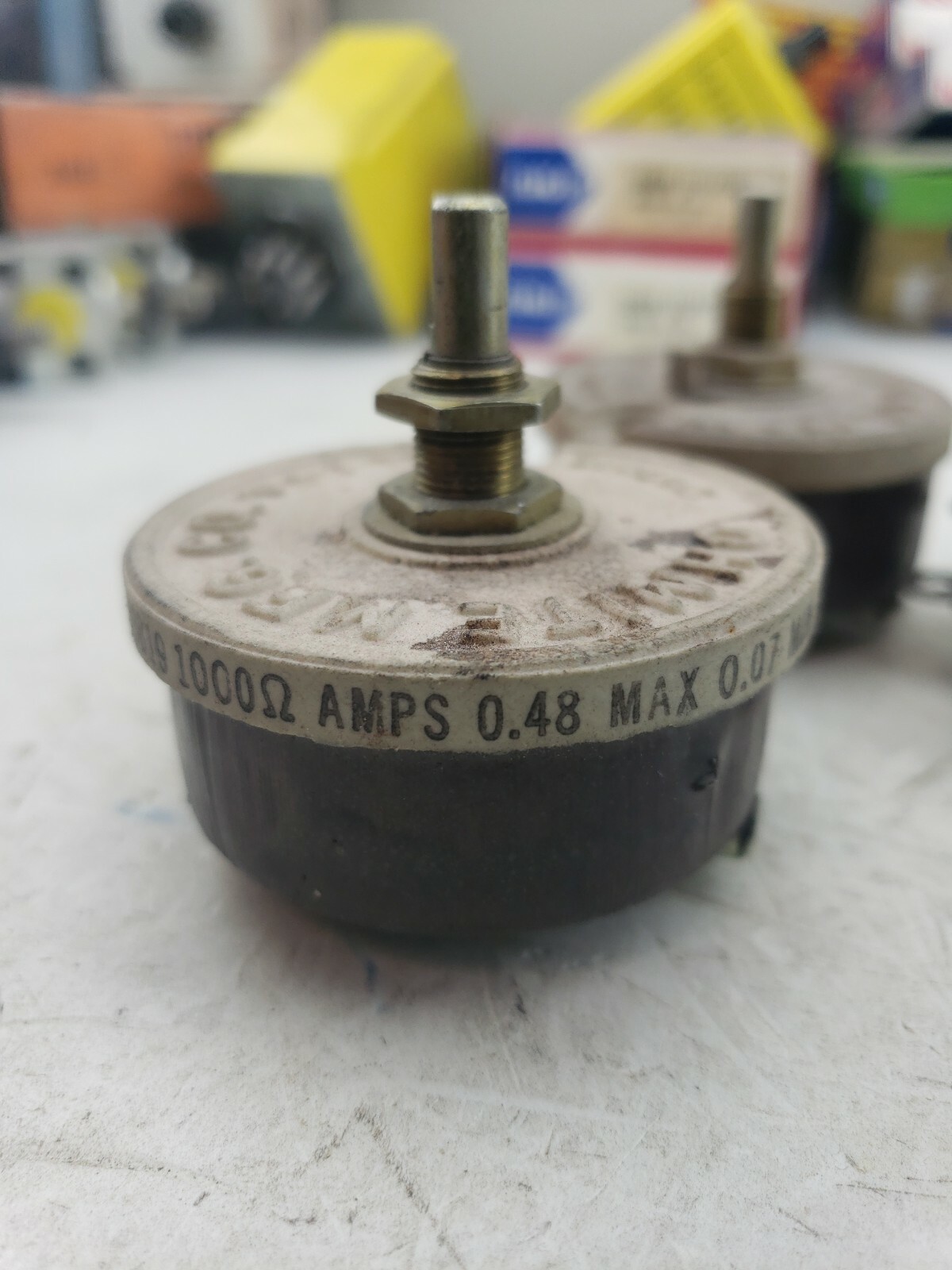 1pc, OHMITE 59819 1K0, .48A, 1000Ω Ceramic Rheostat (4B5)