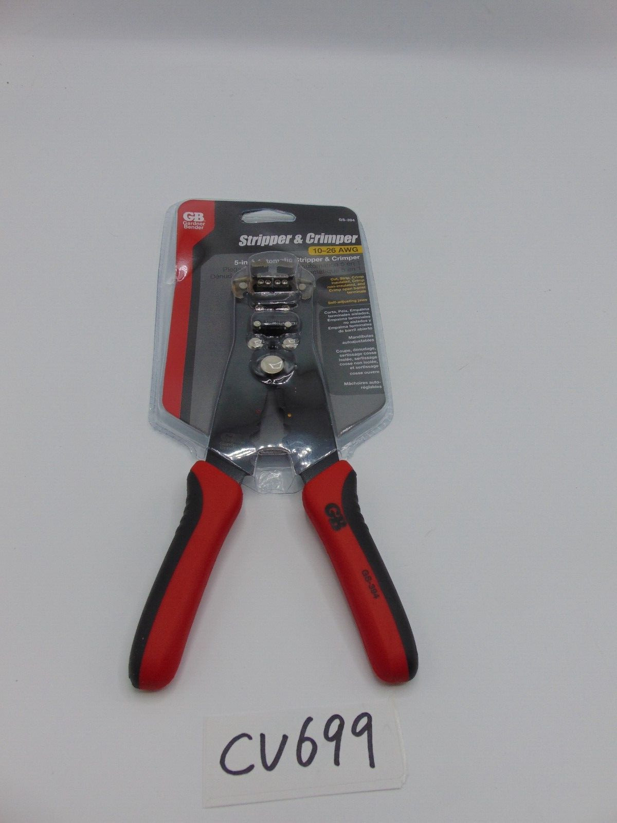 Gardner Bender GS-394 5-in-1 Automatic Stripper & Crimper 10-26 AWG NEW