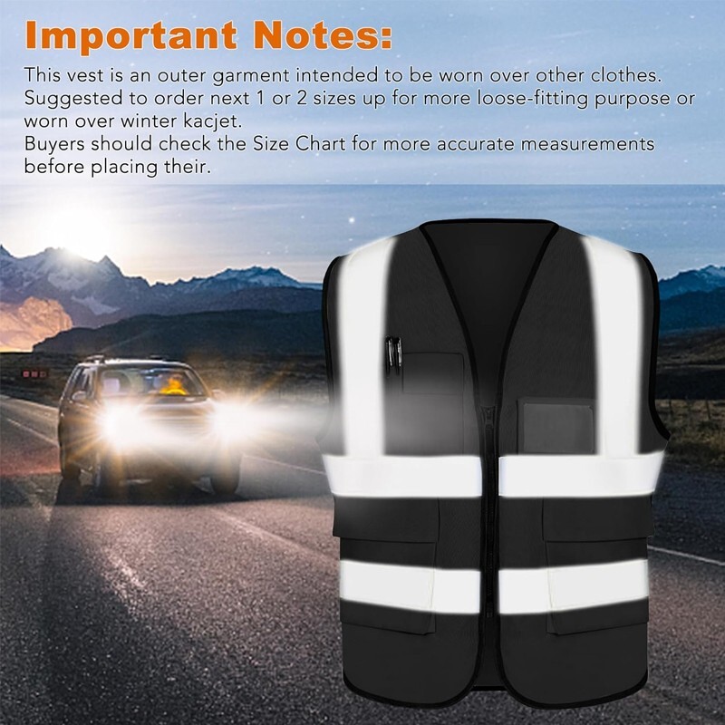 High Visibility Reflective Safety Vest for Men Women Work Construction Vest