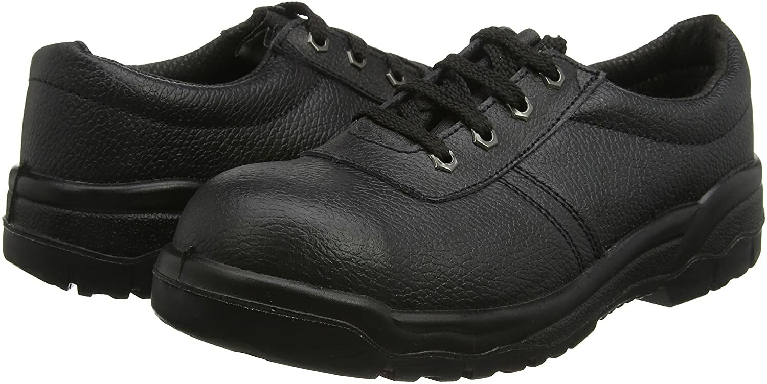 Portwest FW14 Steelite Black Leather Work Boots With Protective Steel Toecap