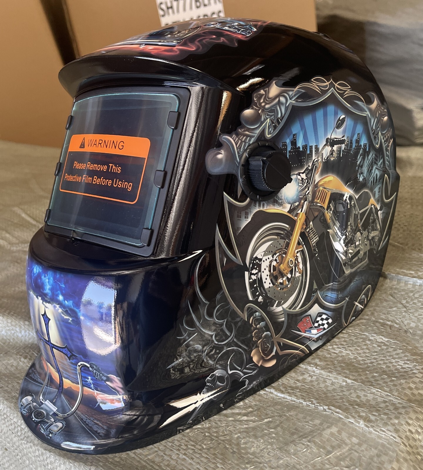 RCRS true color Solar Auto Darkening Welding/grinding Helmet mask hood