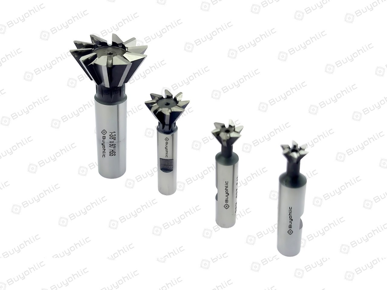 Dovetail Cutter HSS 60° – Double-Edged End Mill for Metal Machining -USA STOCK