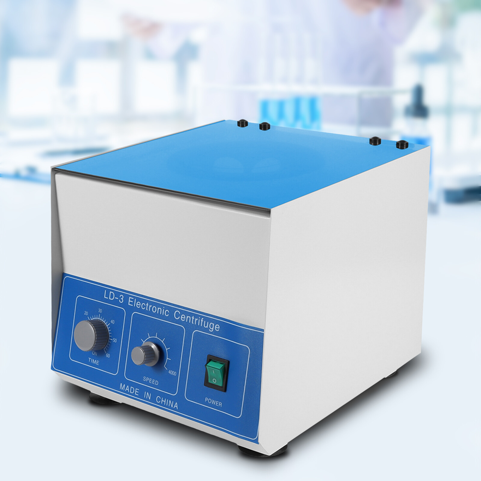 6*50ml LD-3 Electric Benchtop Centrifuge Lab Medical Practice Machine 4000rpm US
