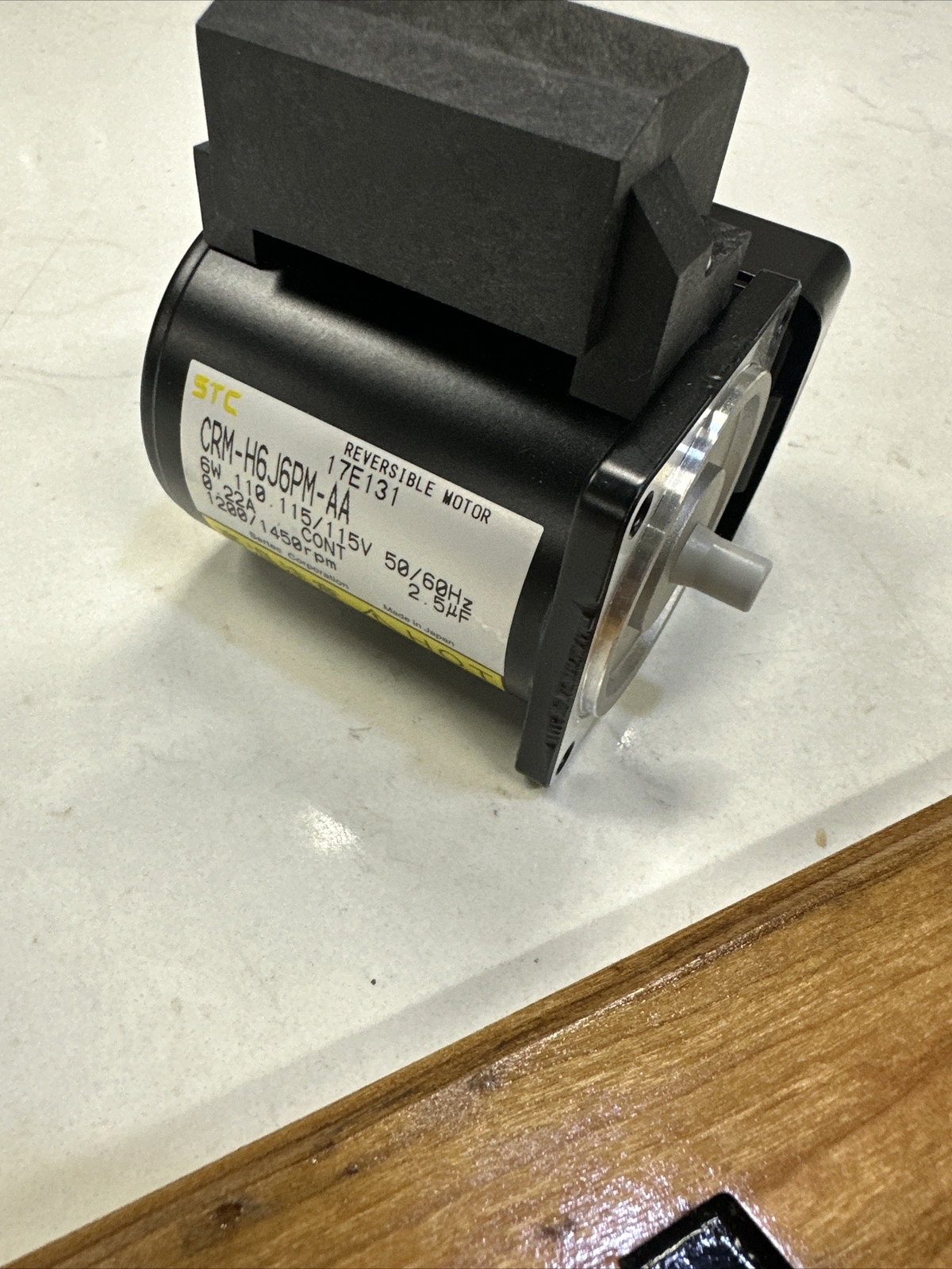 STC Reversible Motor 115V 1200/1450 RPM CRM-H6J6PM-AA
