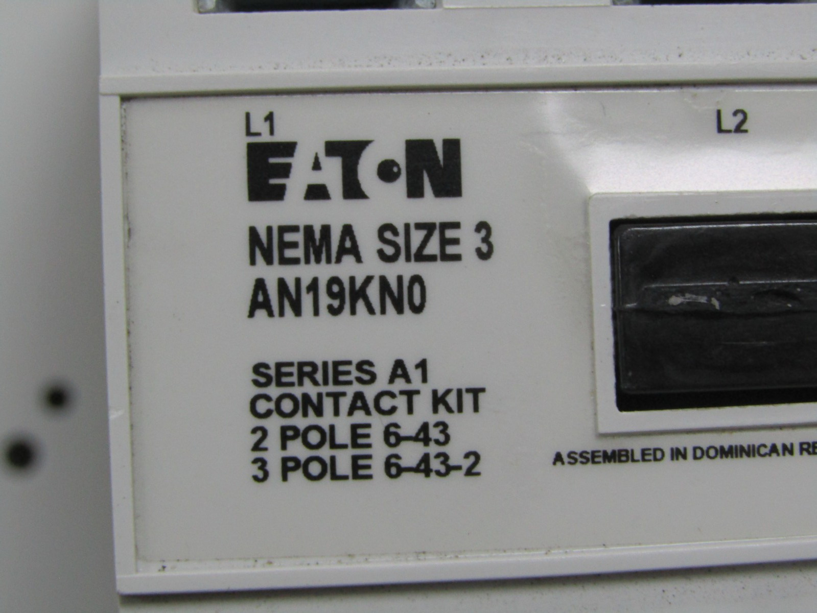💥EATON SIZE 3 MOTOR STARTER 3 POLE 600 VAC 90 AMP 3Ø 440/480V COIL AN19KN0