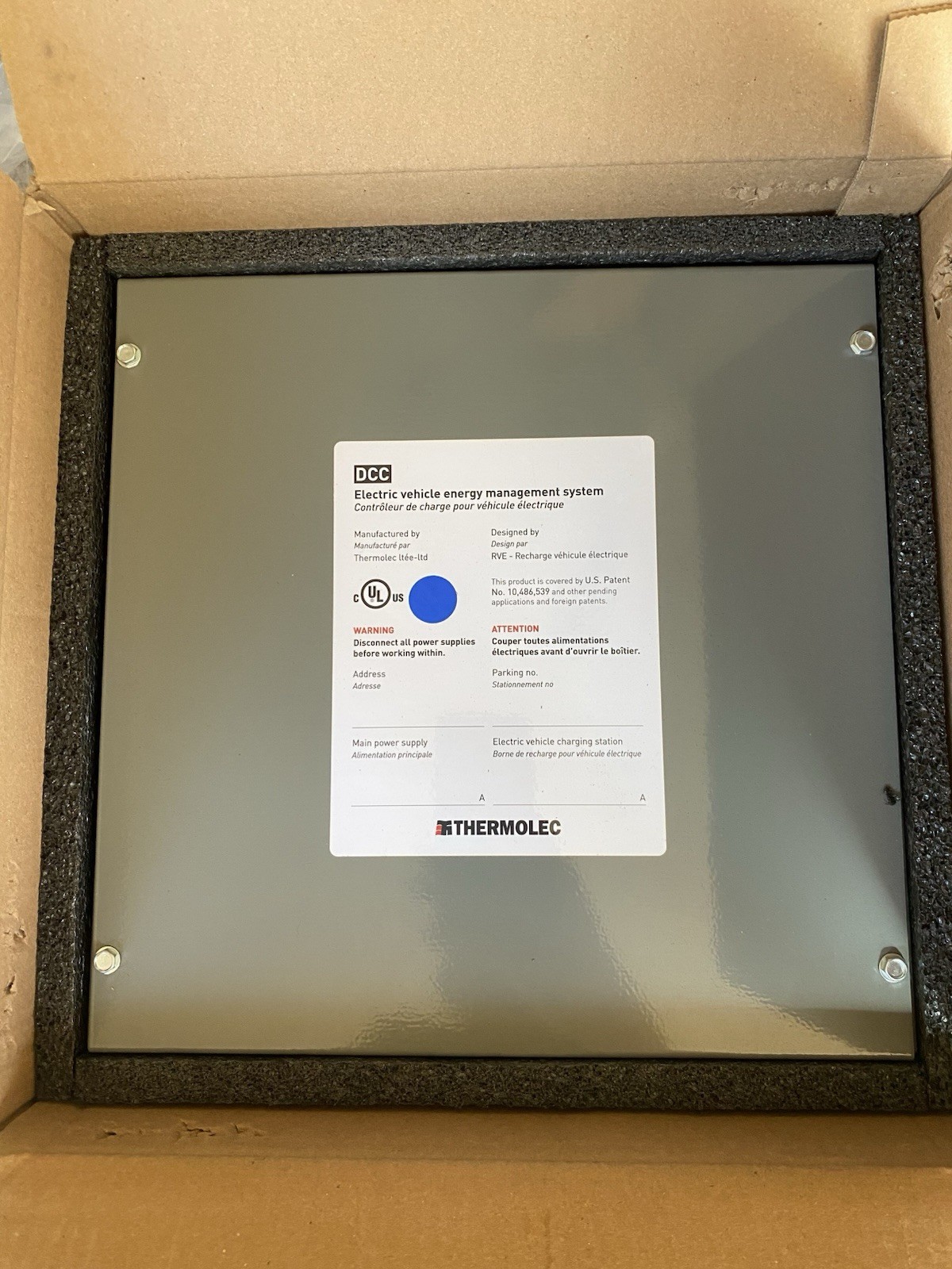 Thermolec 60 Amp DCC-9 Demand Controller for Charging/Power, Gray