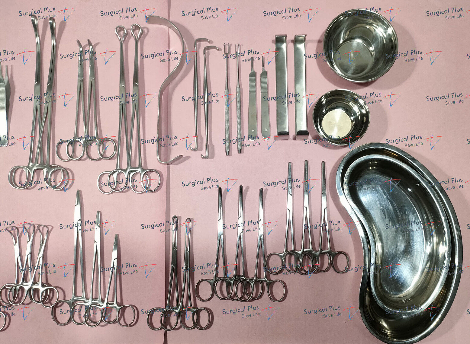 50Pcs General Surgery Basic Laparotomy Surgical Instruments Set