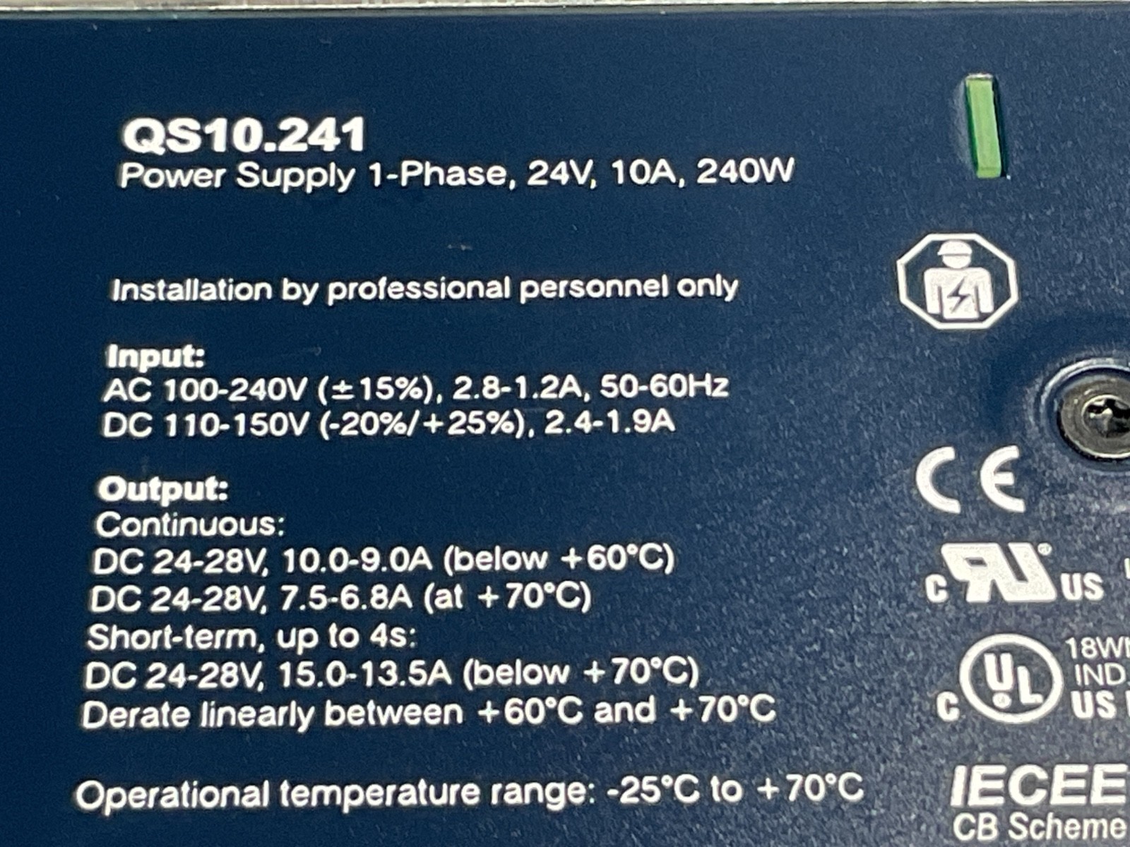 PULS QS10 Power Supply QS10.241 #307I28