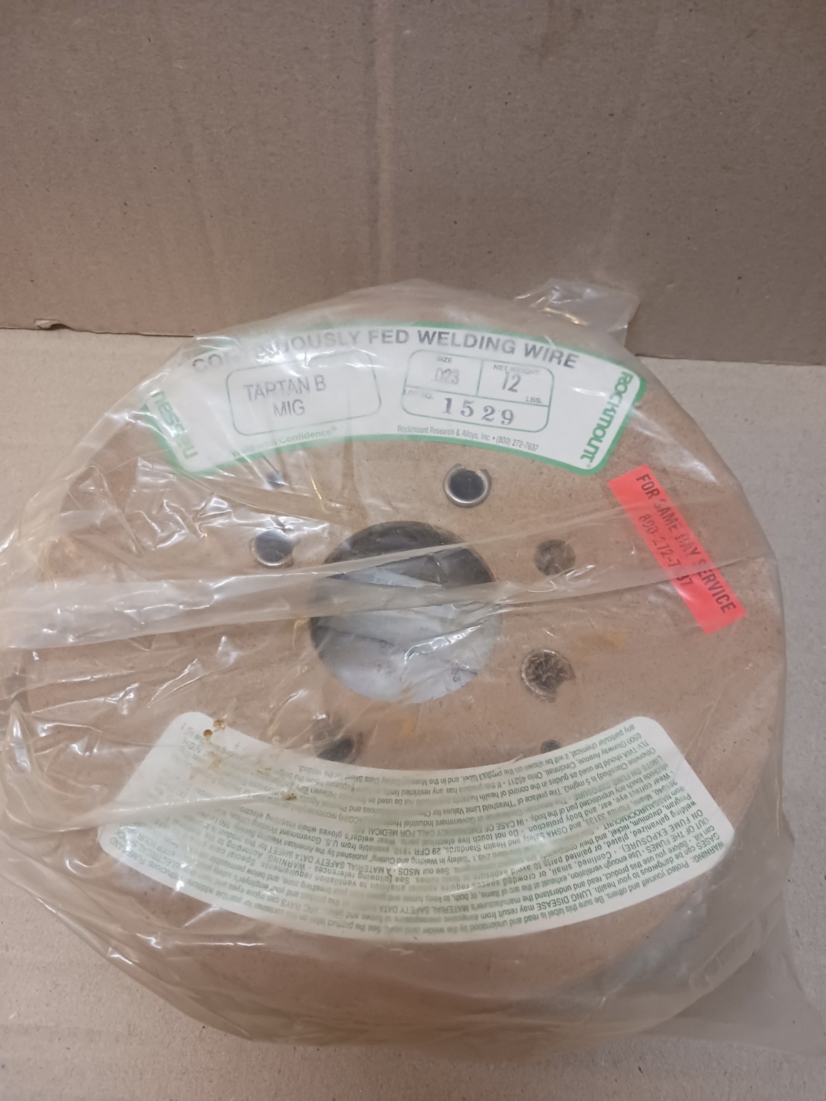 Rockmount Nassau Tartan B .023 Mig Welding Wire 12LBS