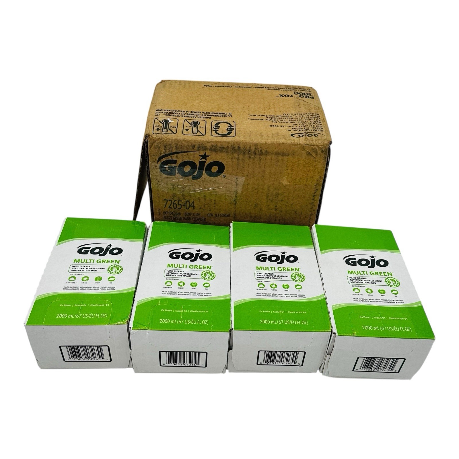 4 Refills Gojo Multi Green Hand Cleaner for PRO TDX Dispenser Exp.04/2028