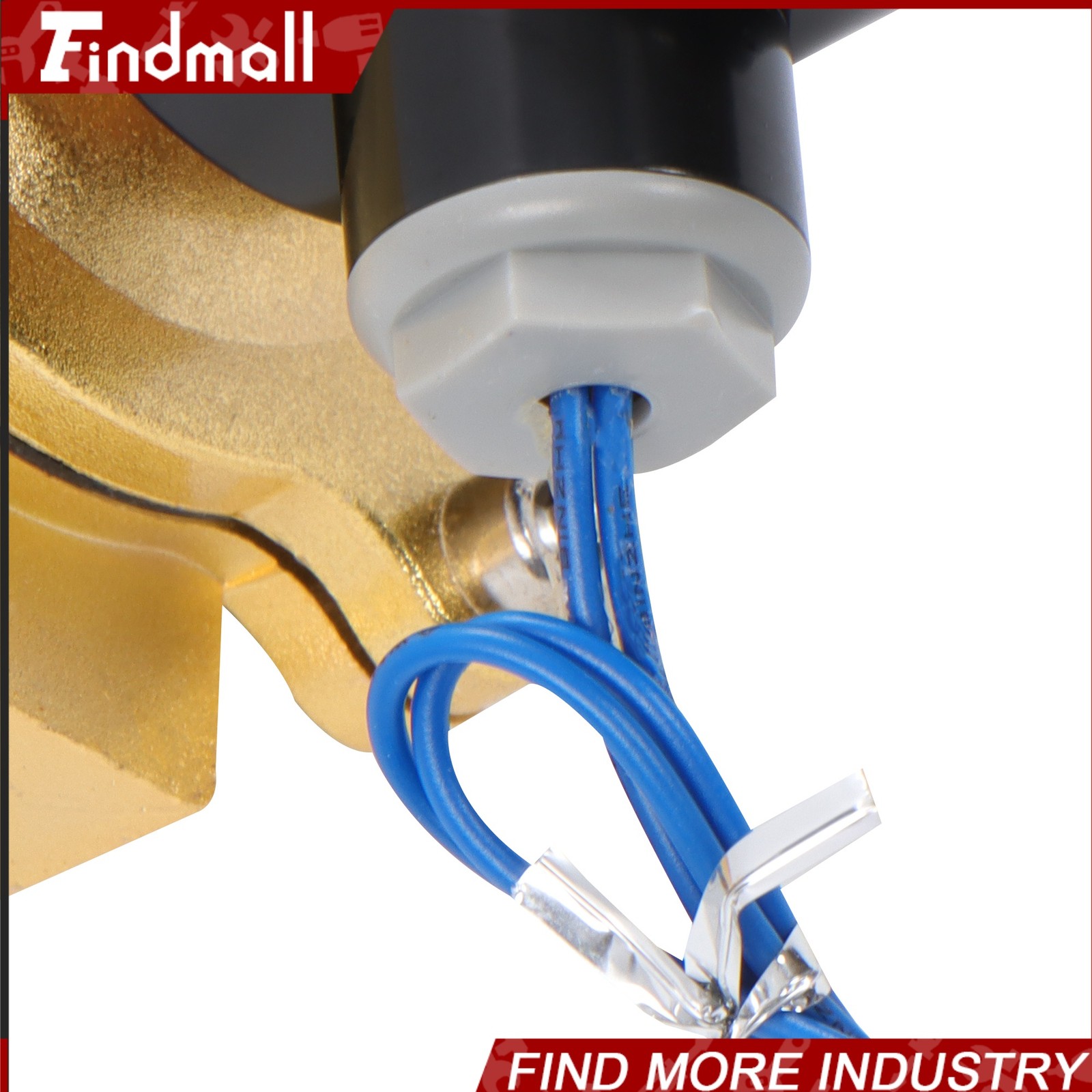 Findmall 110V 120V Volt AC Electric Solenoid Valve Brass Water Air Gas NC 1″ NPT