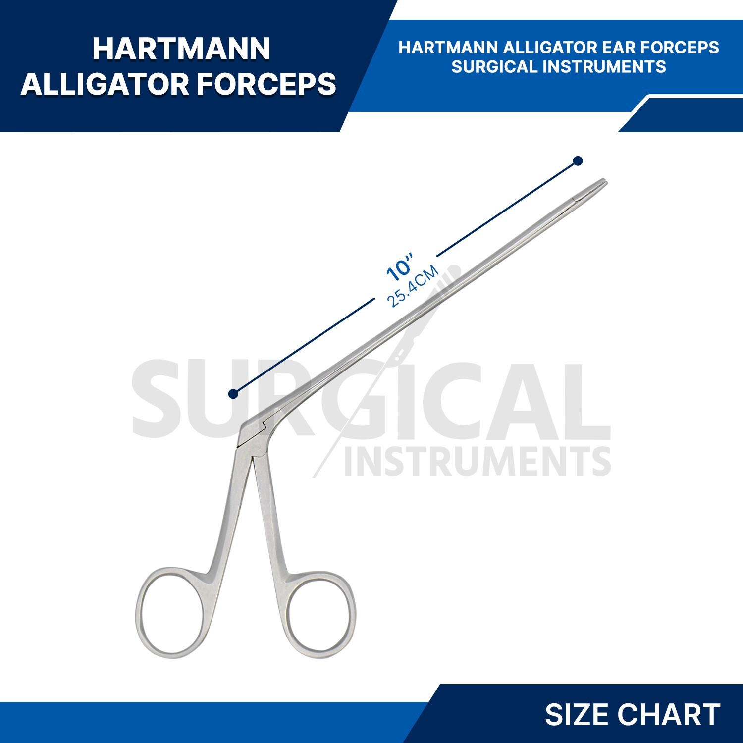 Alligator Forceps Surgical & Veterinary Instruments 10″ Stainless German Grade
