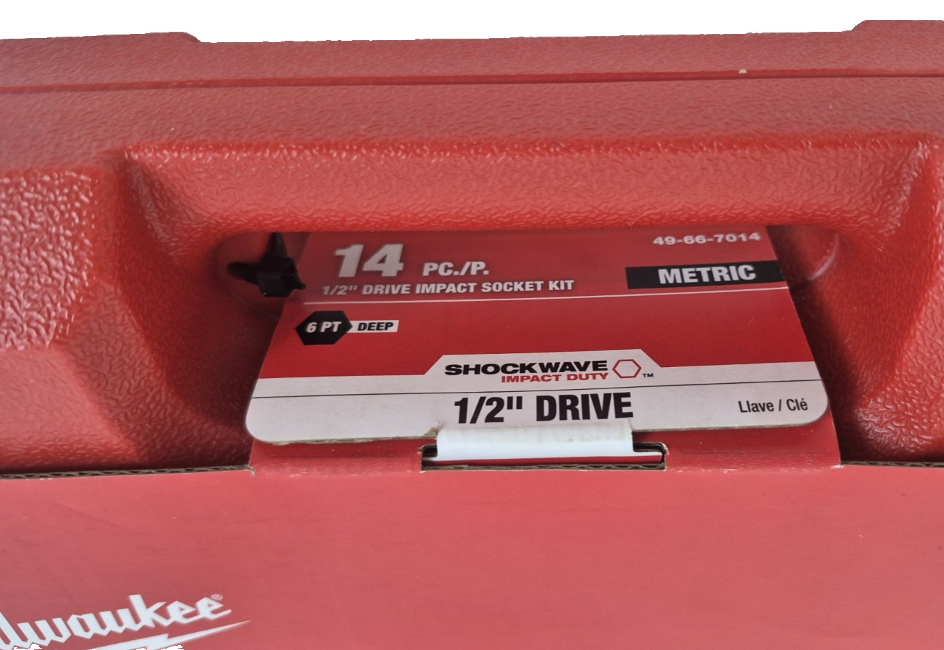Milwaukee SHOCKWAVE 1/2″ Drive Metric Deep Well 6 Point Impact Socket Set 14 Pc