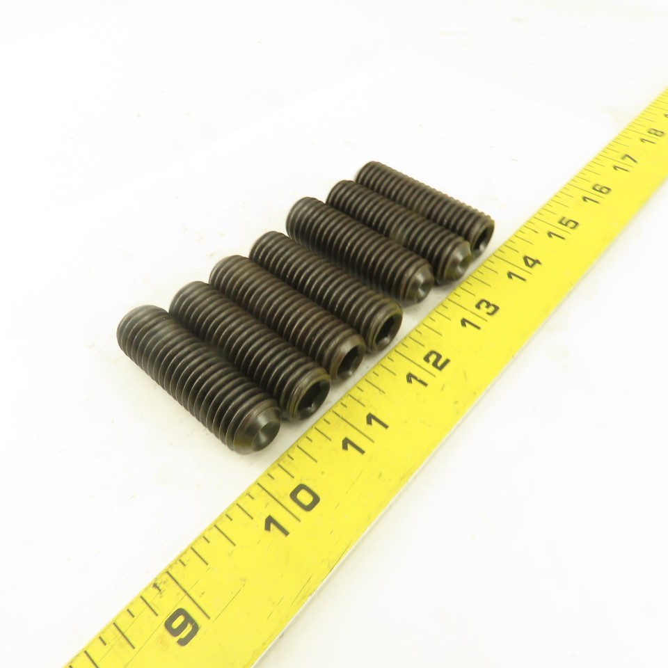 5/8″-11 x 2″ Cup Point Socket Head Set Screw Lot Of 7