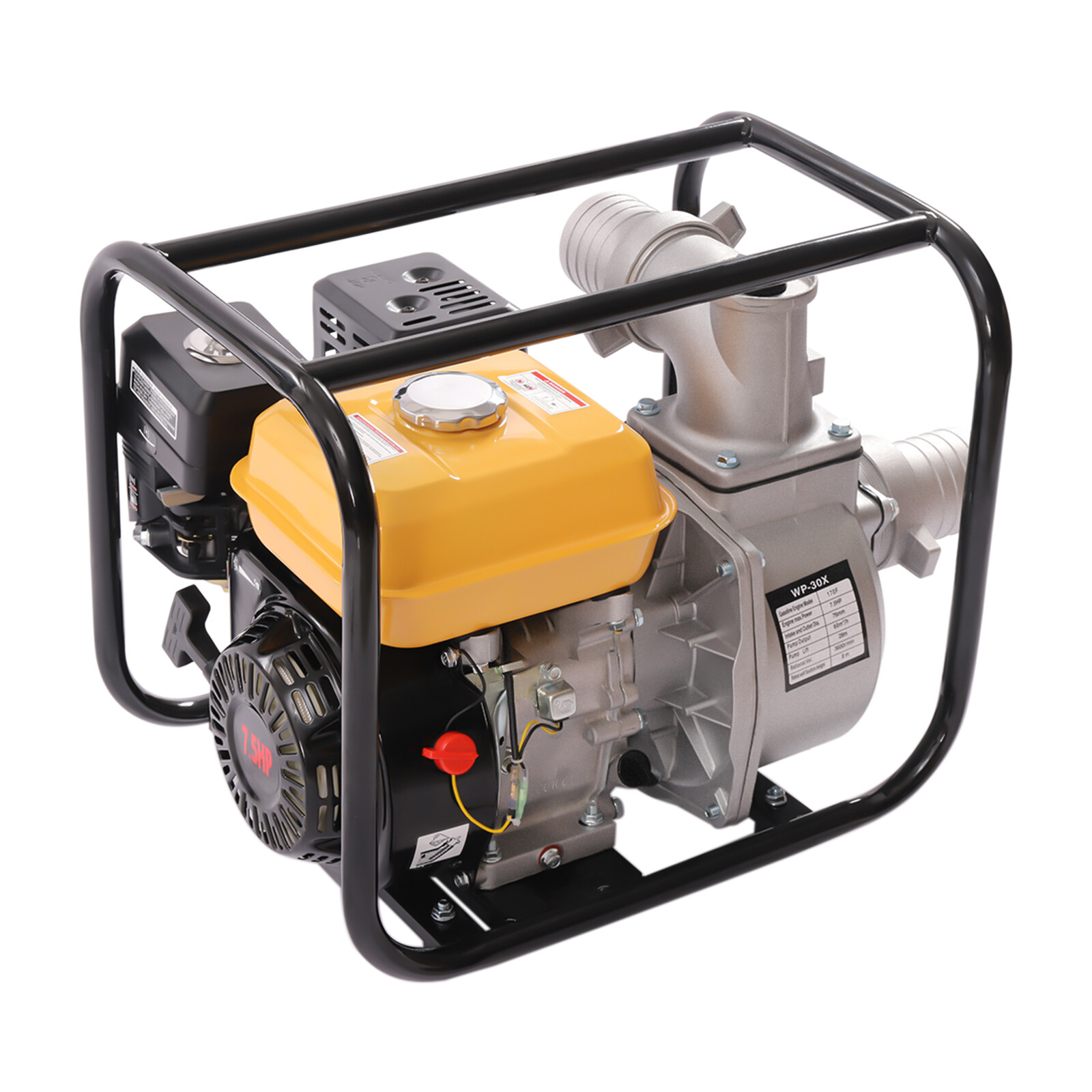 4 Stroke 7.5HP Gas Power Semi-Trash Water Pump High Pressure Garden Irrigation