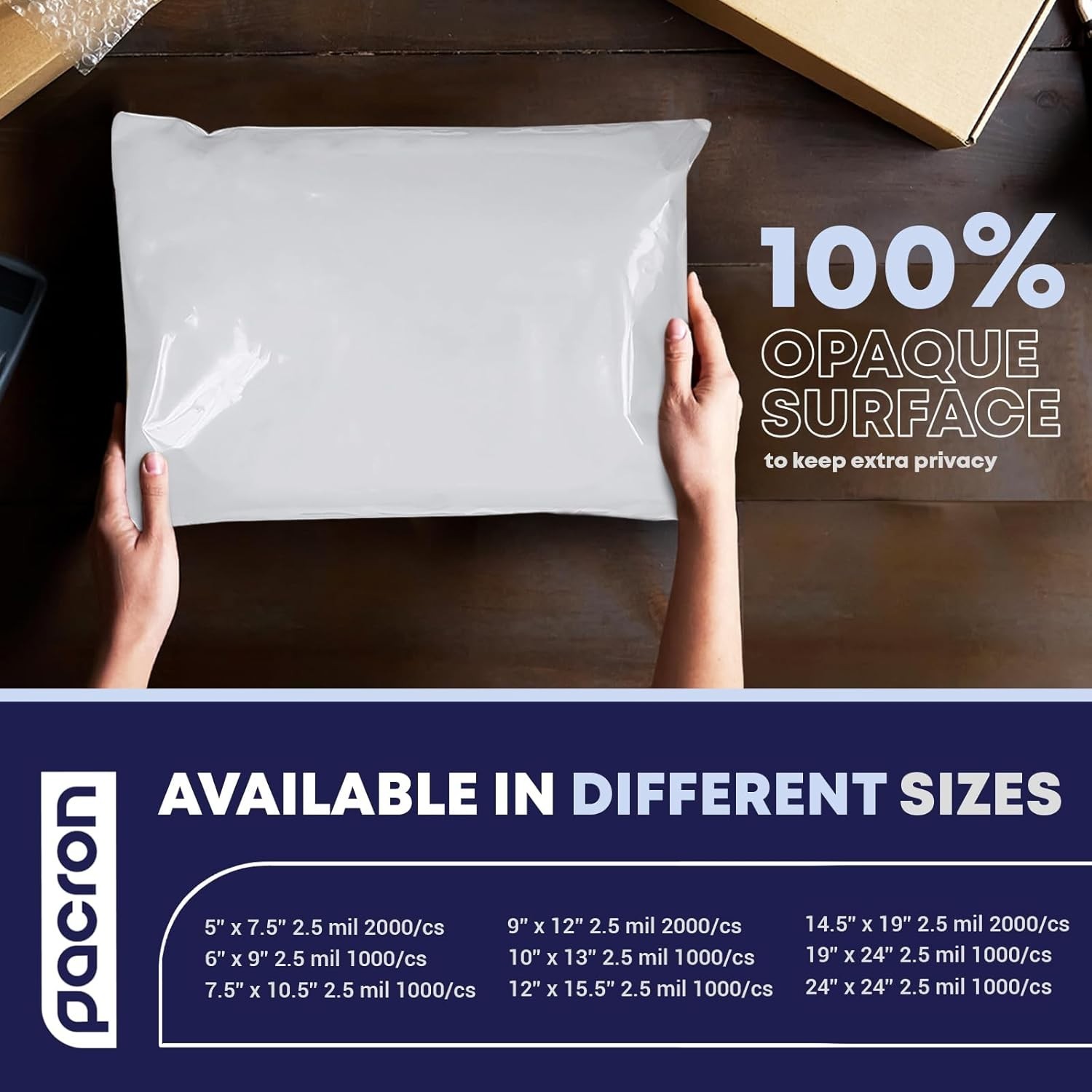Poly Mailers for Clothing and Small Business Waterproof Tear-Resistant Packaging