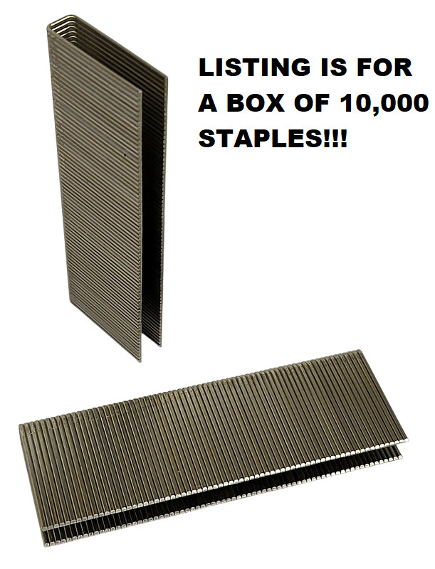 10,000 Spotnails 6612PS-10M SS 1-1/2″ 16 Gauge 7/16″ Crown Chsel Point Staples