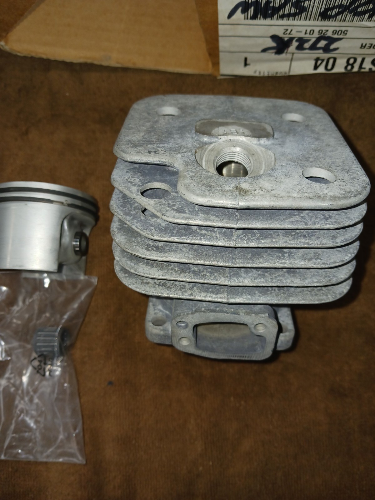 NEW OEM HUSQVARNA CYLINDER, PISTON, AND RINGS FOR A 272K DEMO CUT-OFF CHOP SAW
