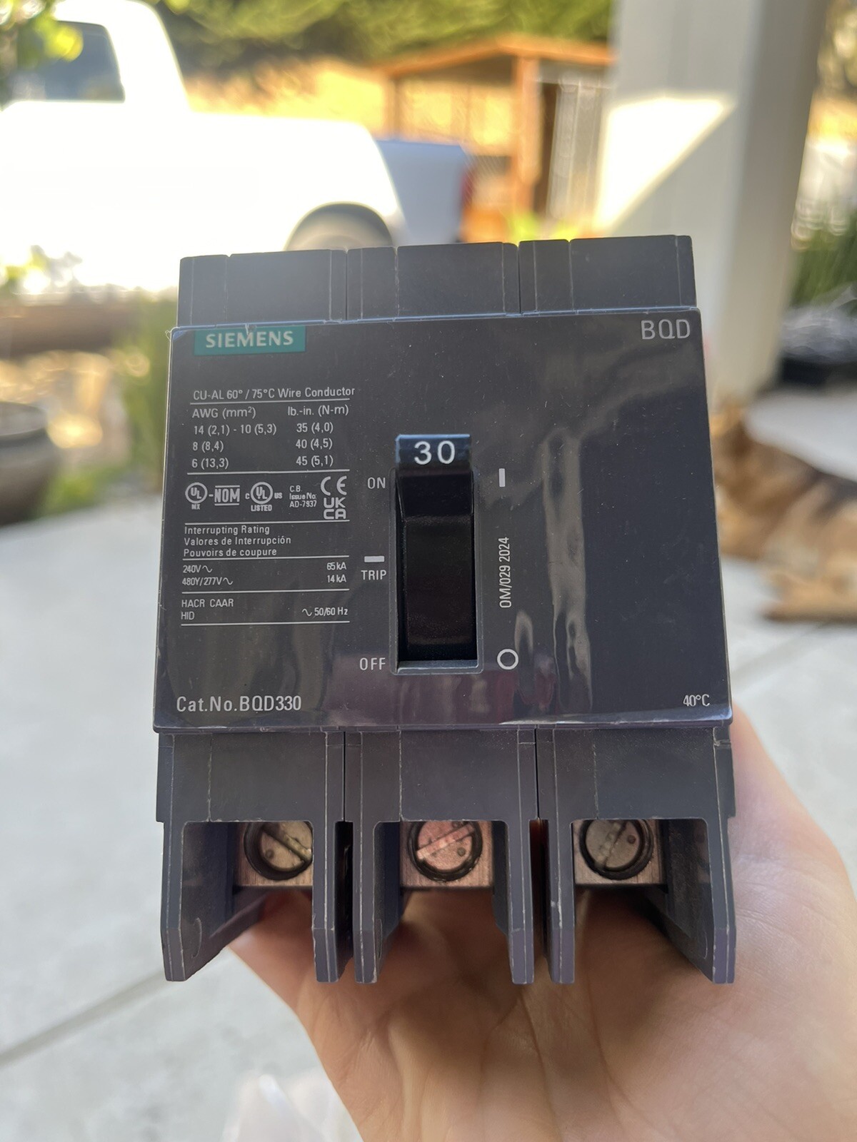 NEW SIEMENS BQD330 TYPE BQD 30 AMP 480V