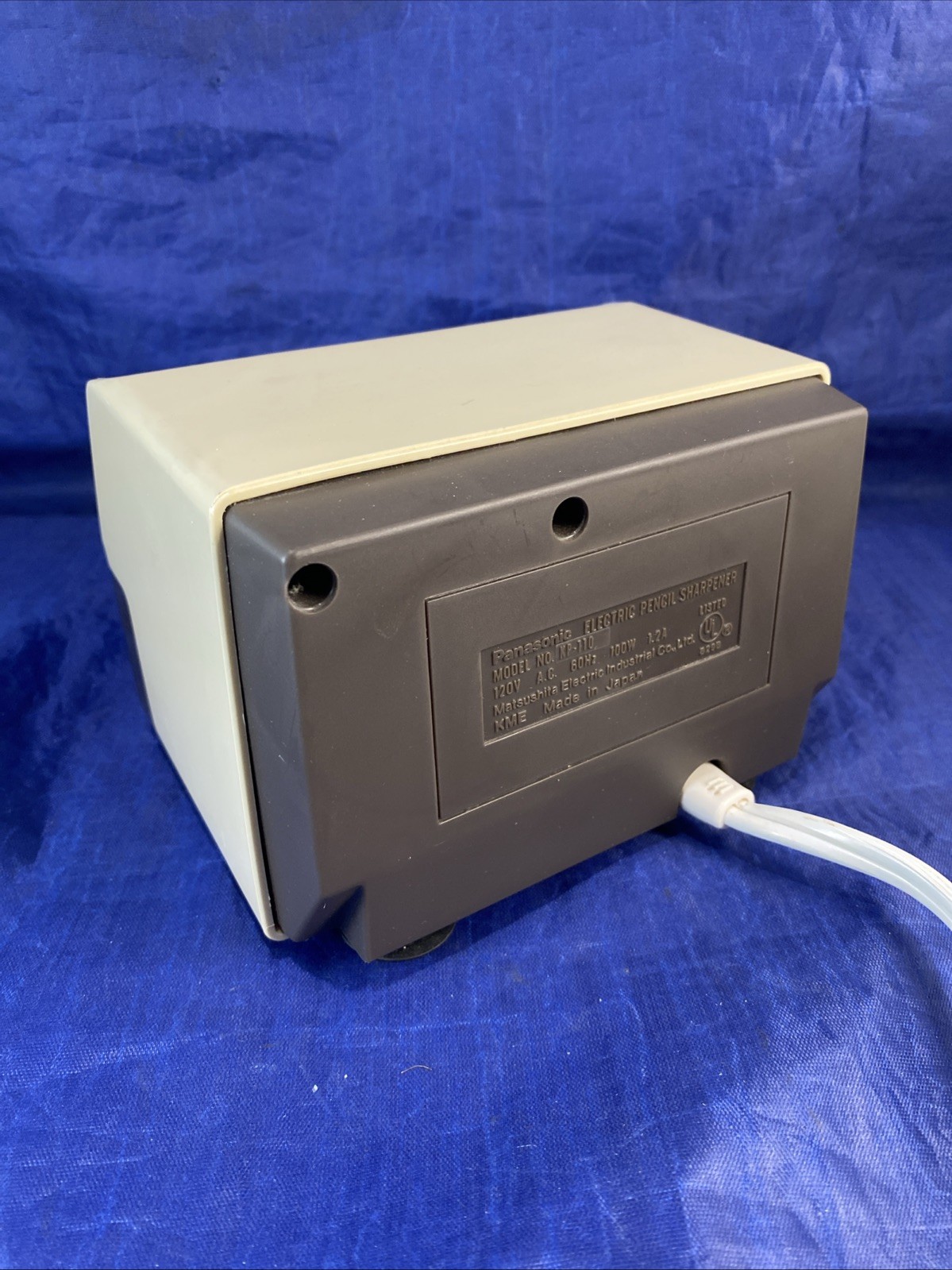 Panasonic Pencil Sharpener KP-110 Auto-Stop Electric Made in Japan Works, Vtg