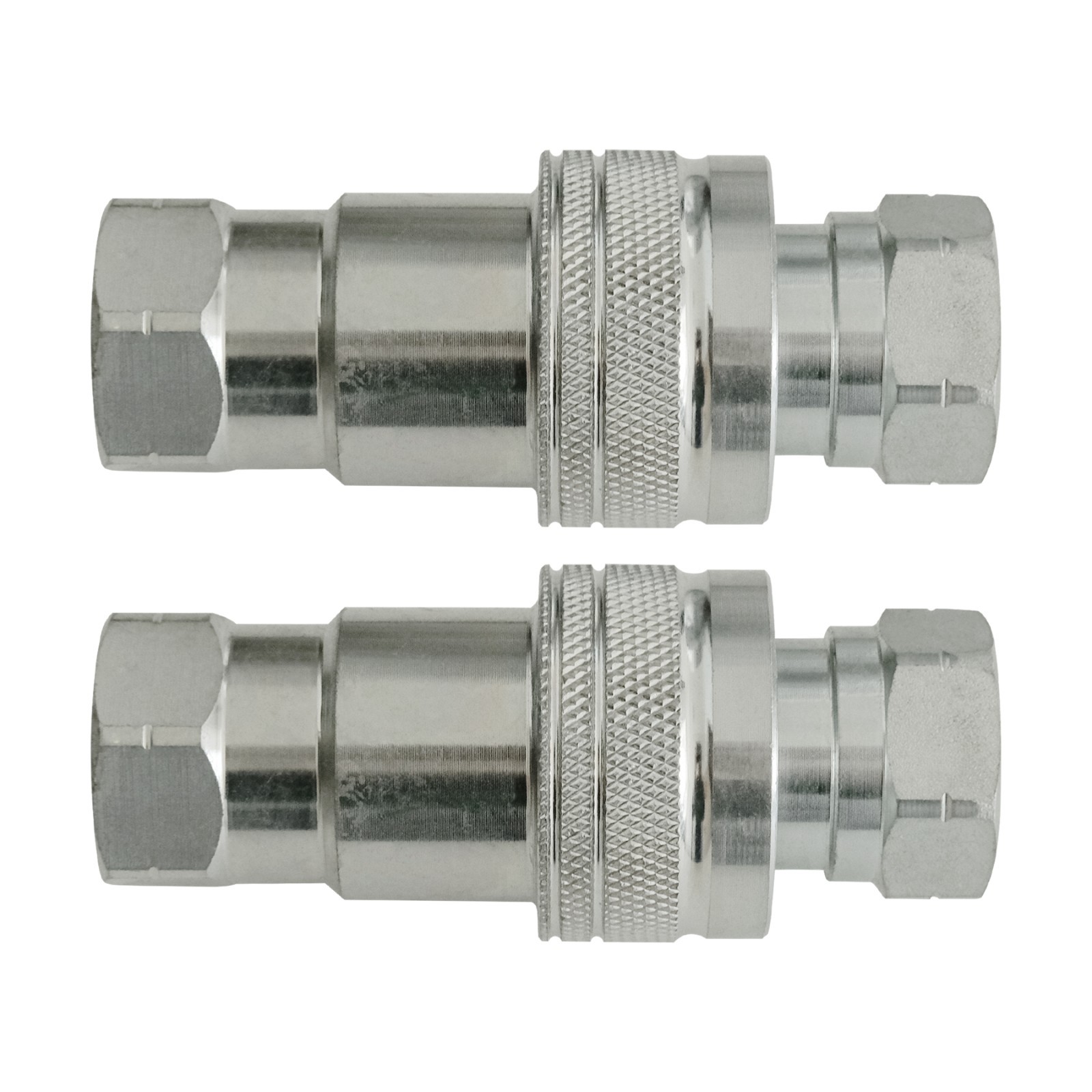 1/2″ Ag Hydraulic ISO 5675 Quick Connect Tractor Couplers with Dust Cap – 4 SET