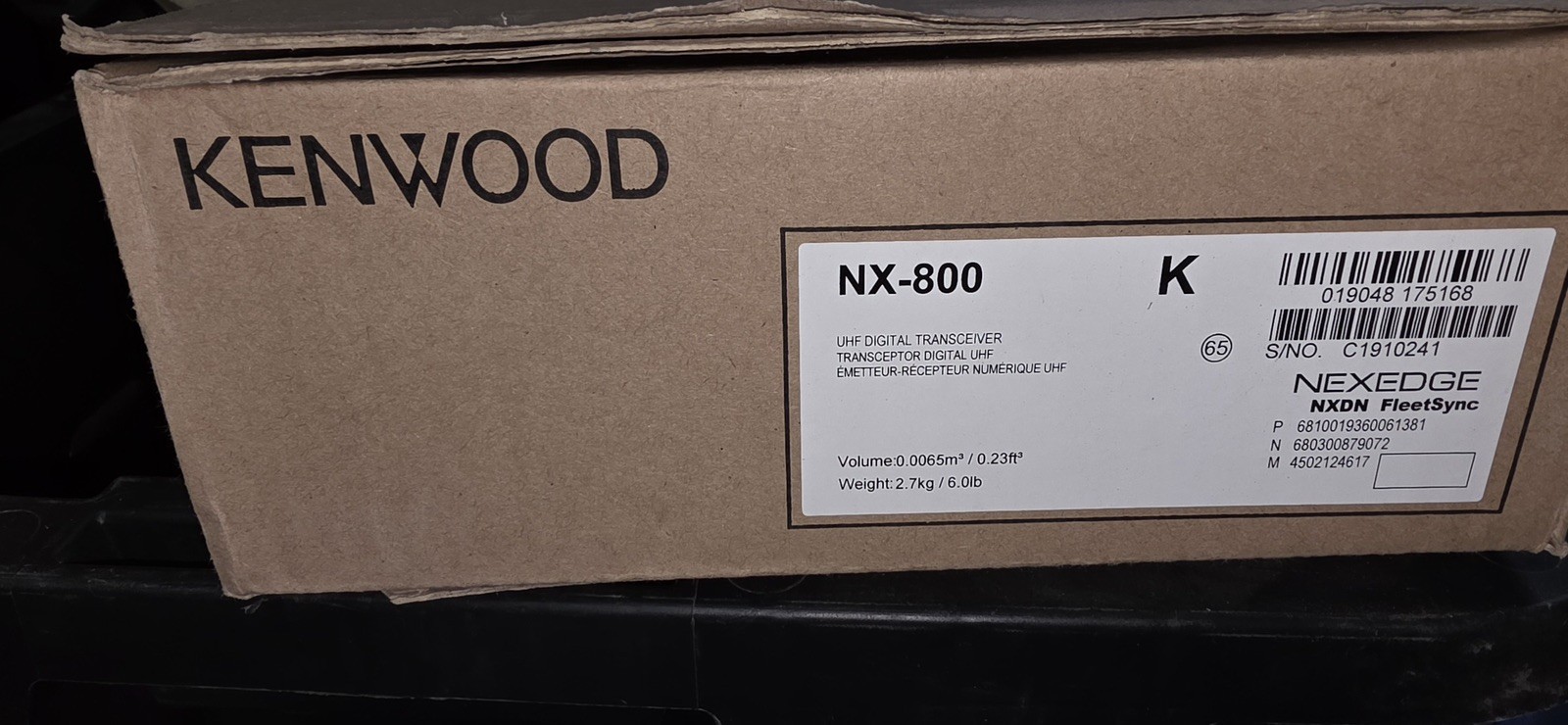 Kenwood NX-800 UHF Professional Mobile Radio Transceiver-See Details & Pictures